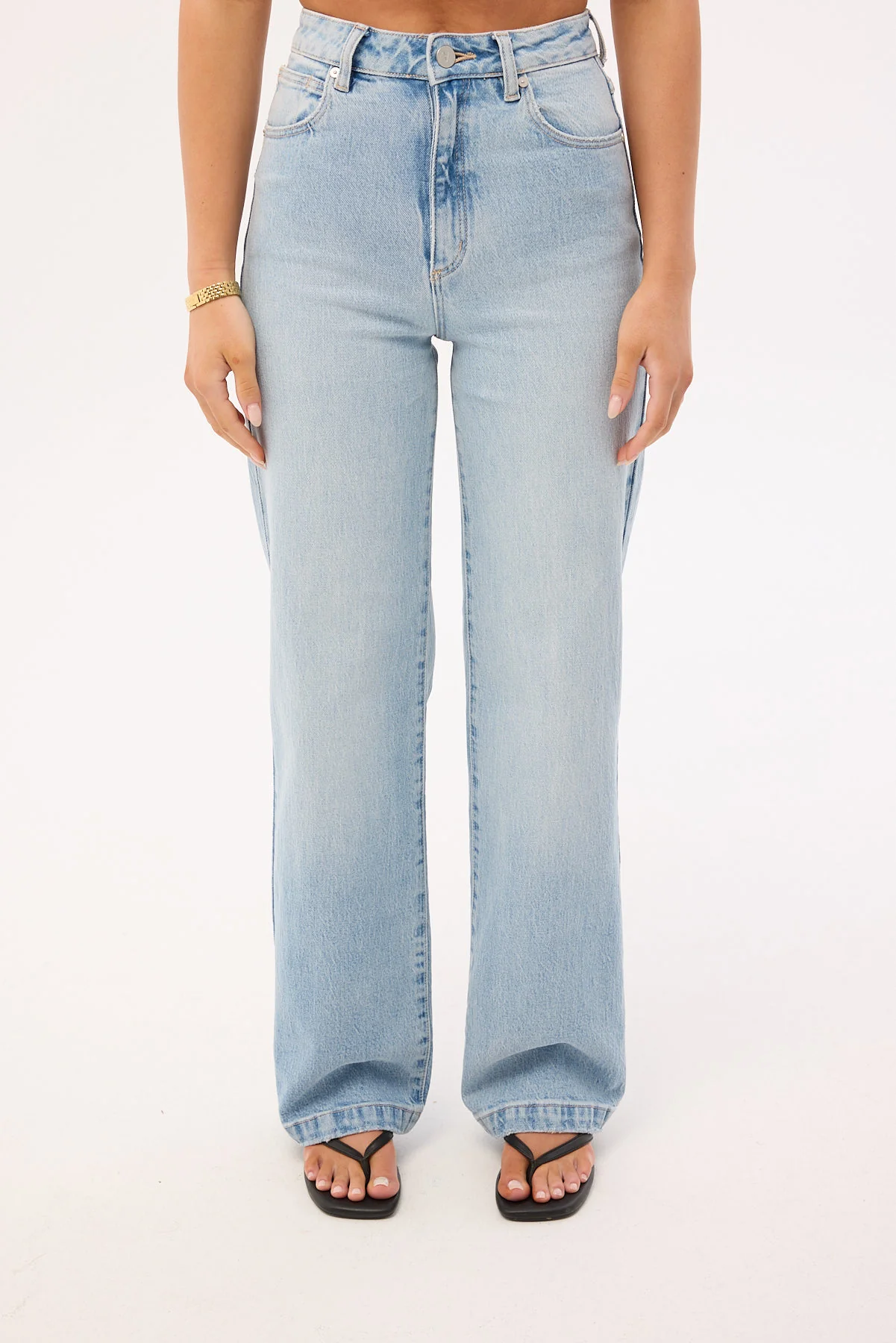 Abrand 94 High Waisted Wide Jean Light Vintage Indigo - Image 8
