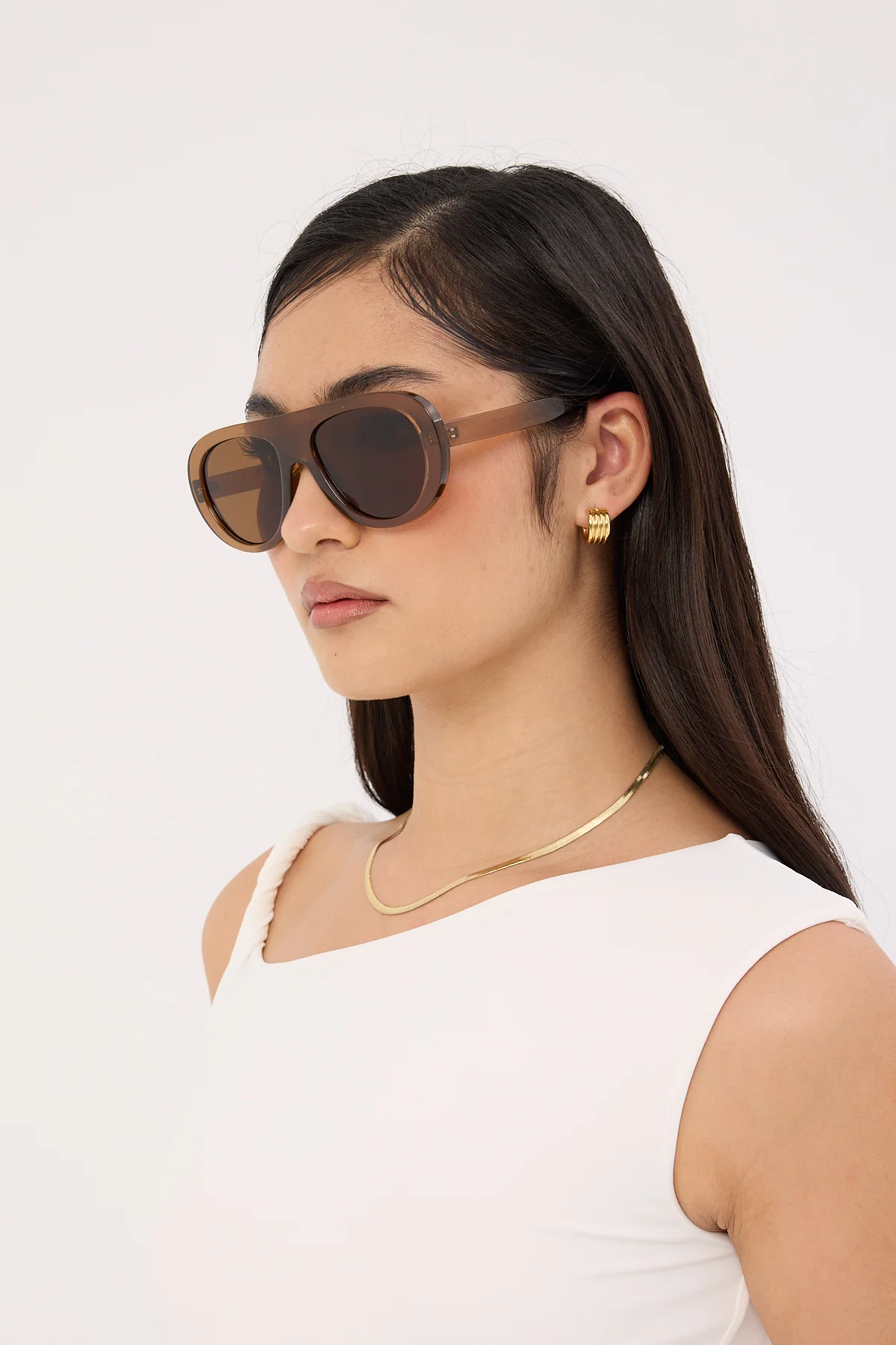 Angels Whisper Broadway Sunglasses Brown - Image 4