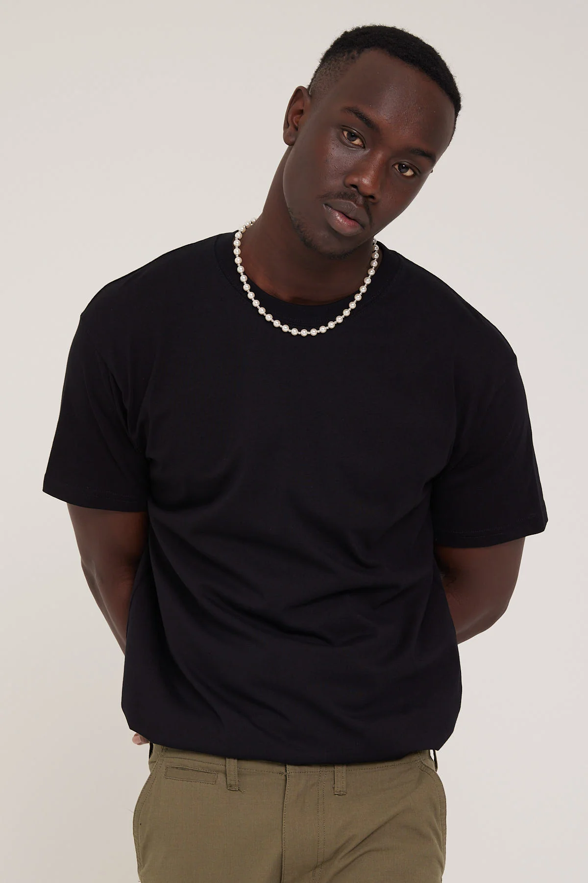 As Colour Staple Organic Tee Black - Image 3