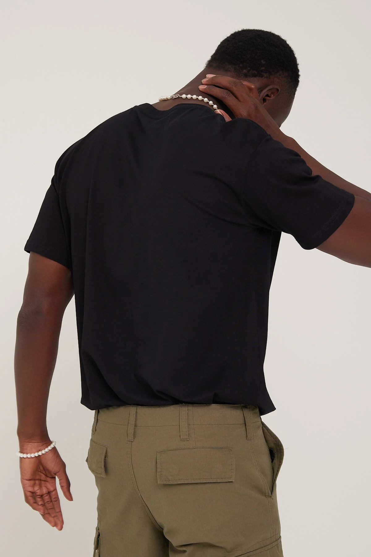 As Colour Staple Organic Tee Black - Image 6