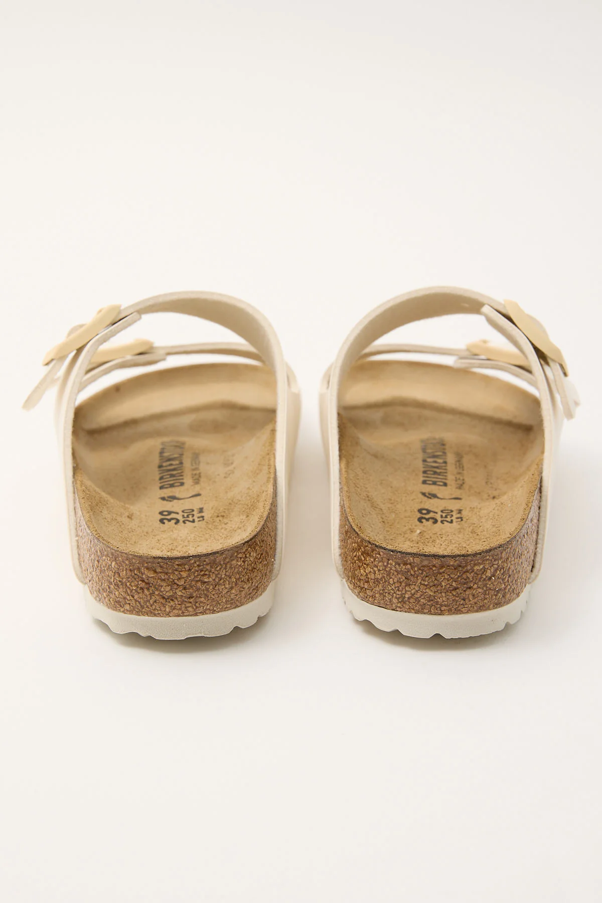 Birkenstock Arizona Birko-Flor Narrow Sandal Eggshell - Image 3