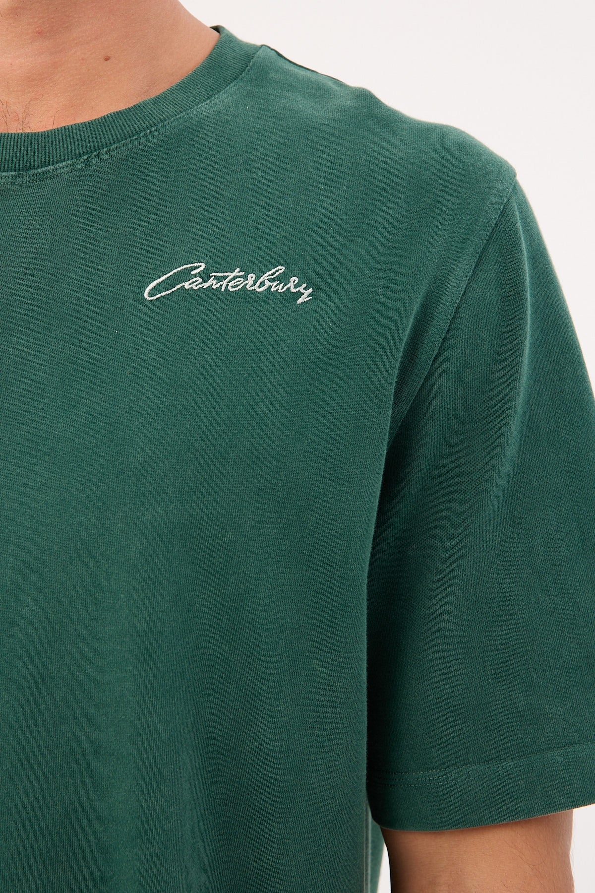 Canterbury CCC Script Washed T-shirt AM Forest - Image 4