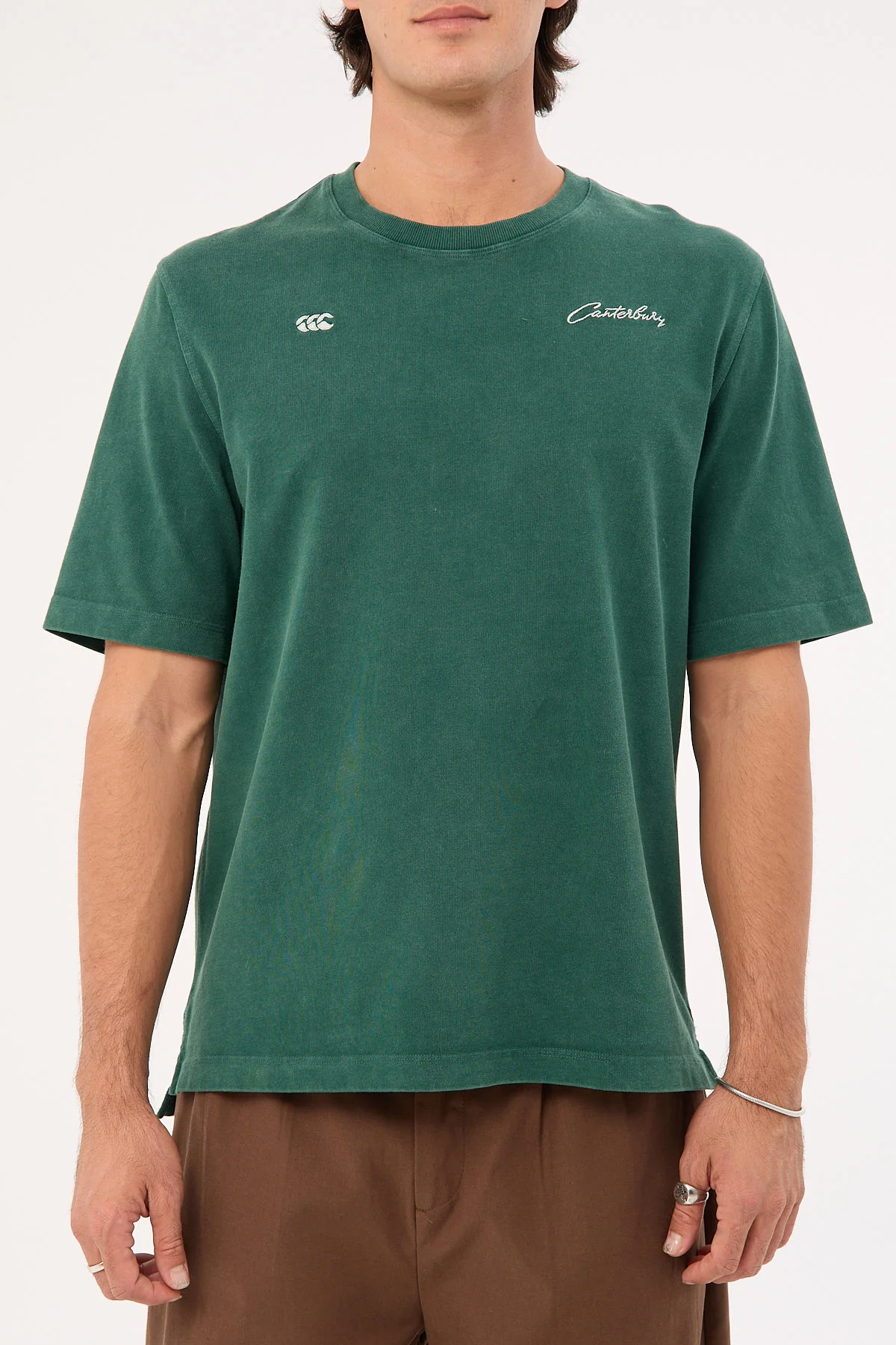 Canterbury CCC Script Washed T-shirt AM Forest - Image 7