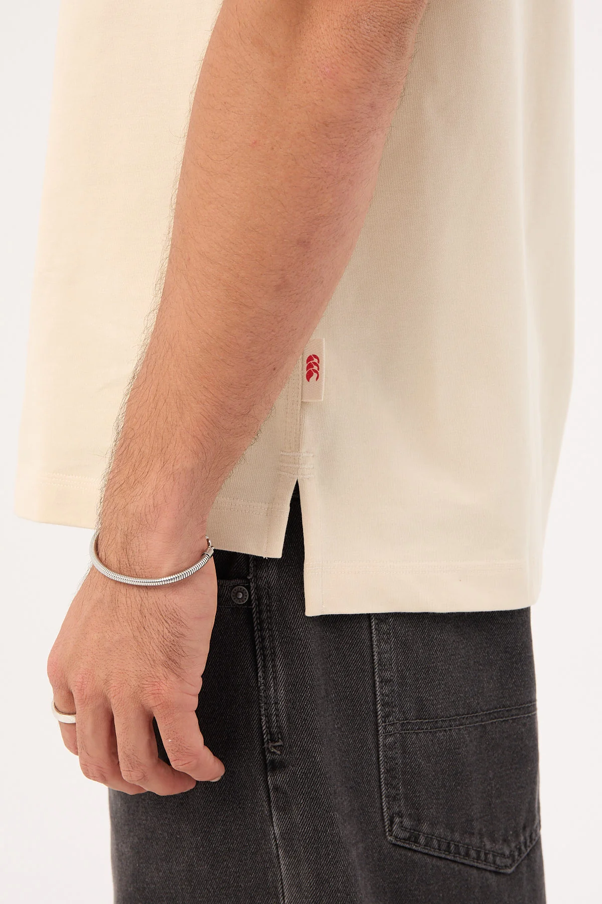 Canterbury CCC Script Washed T-shirt AM Whitecap Gray - Image 5