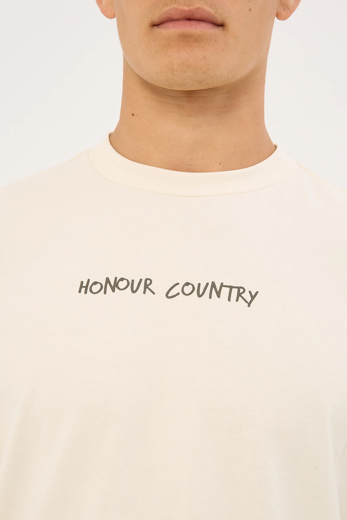 Clothing The Gaps Handwritten Honour Country Tee Ecru - Image 14