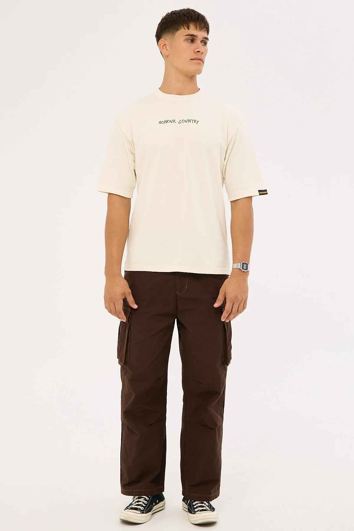 Clothing The Gaps Handwritten Honour Country Tee Ecru - Image 5