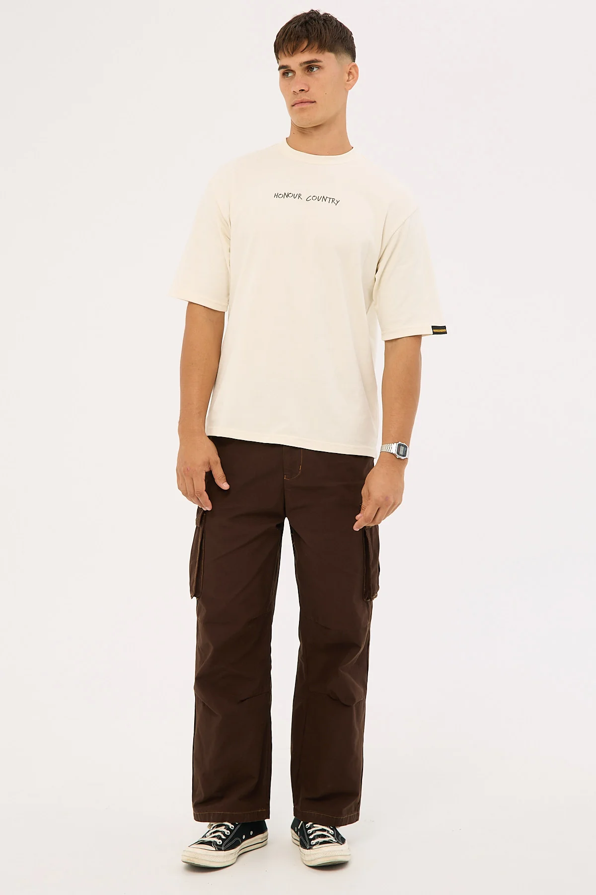 Clothing The Gaps Handwritten Honour Country Tee Ecru - Image 7