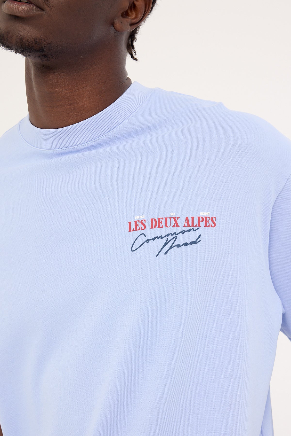 Common Need Alps Heavyweight Boxy Tee Washed Jacaranda - Image 5