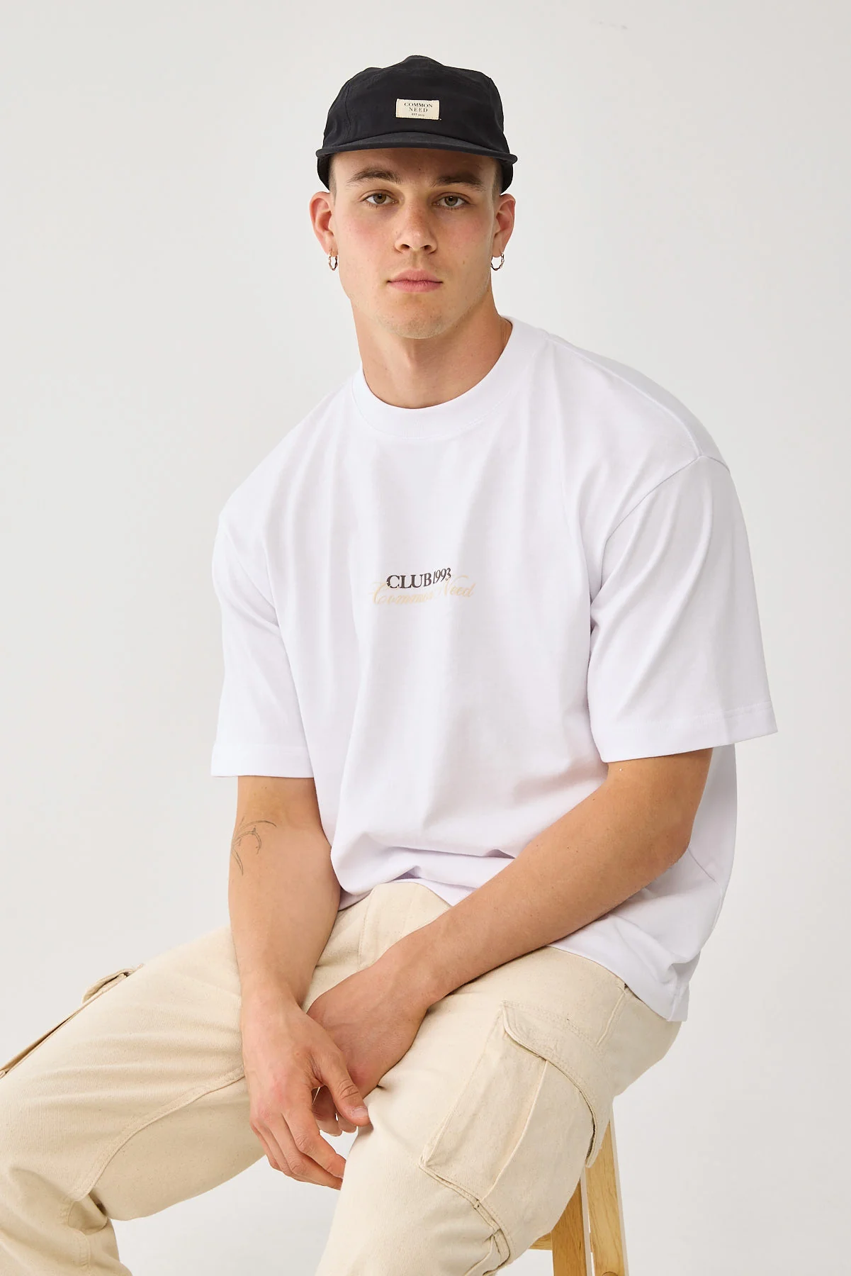 Common Need Club 1993 Heavyweight Boxy Tee White - Image 3