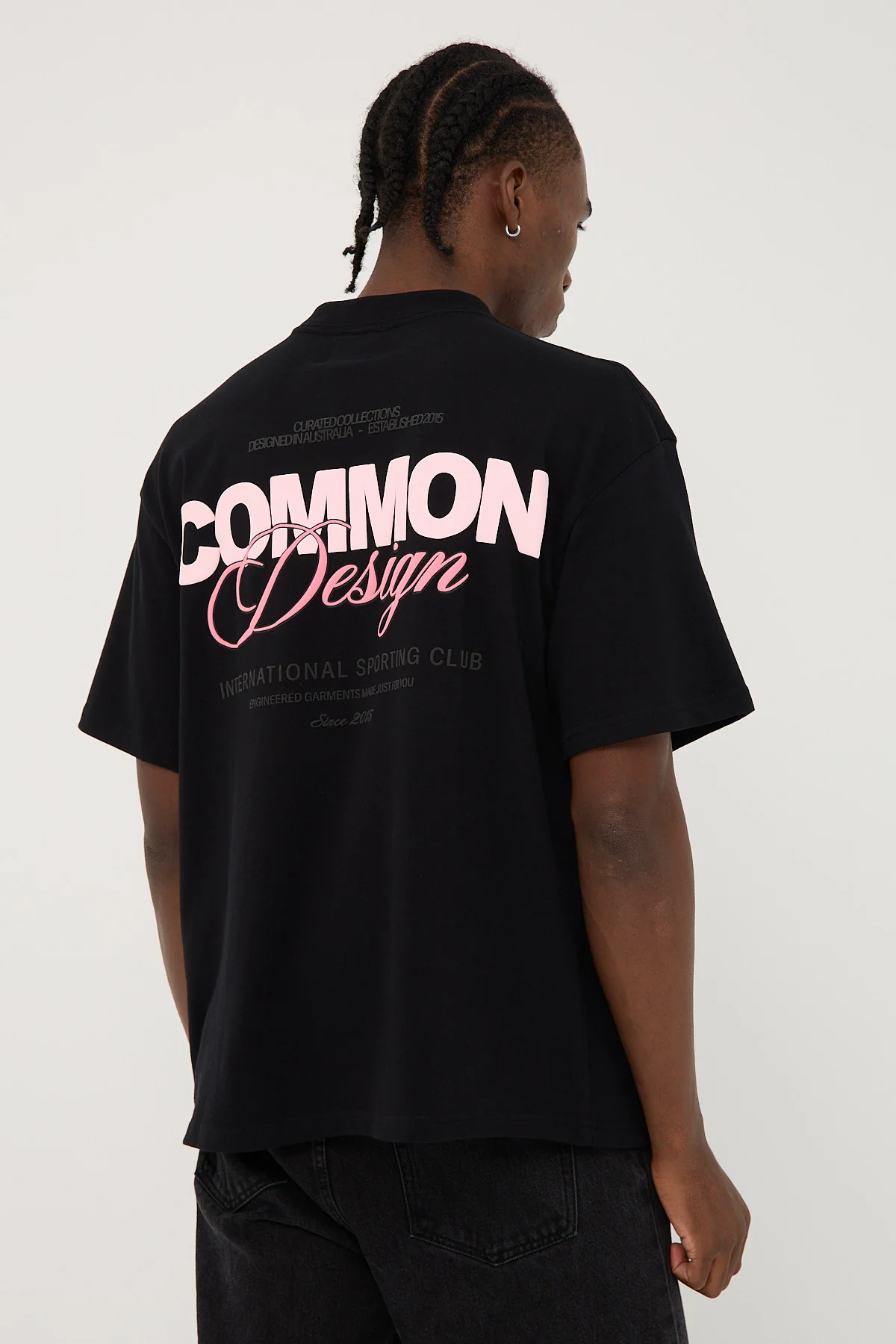 Common Need Compose Heavyweight Easy Tee Jet Black - Image 5