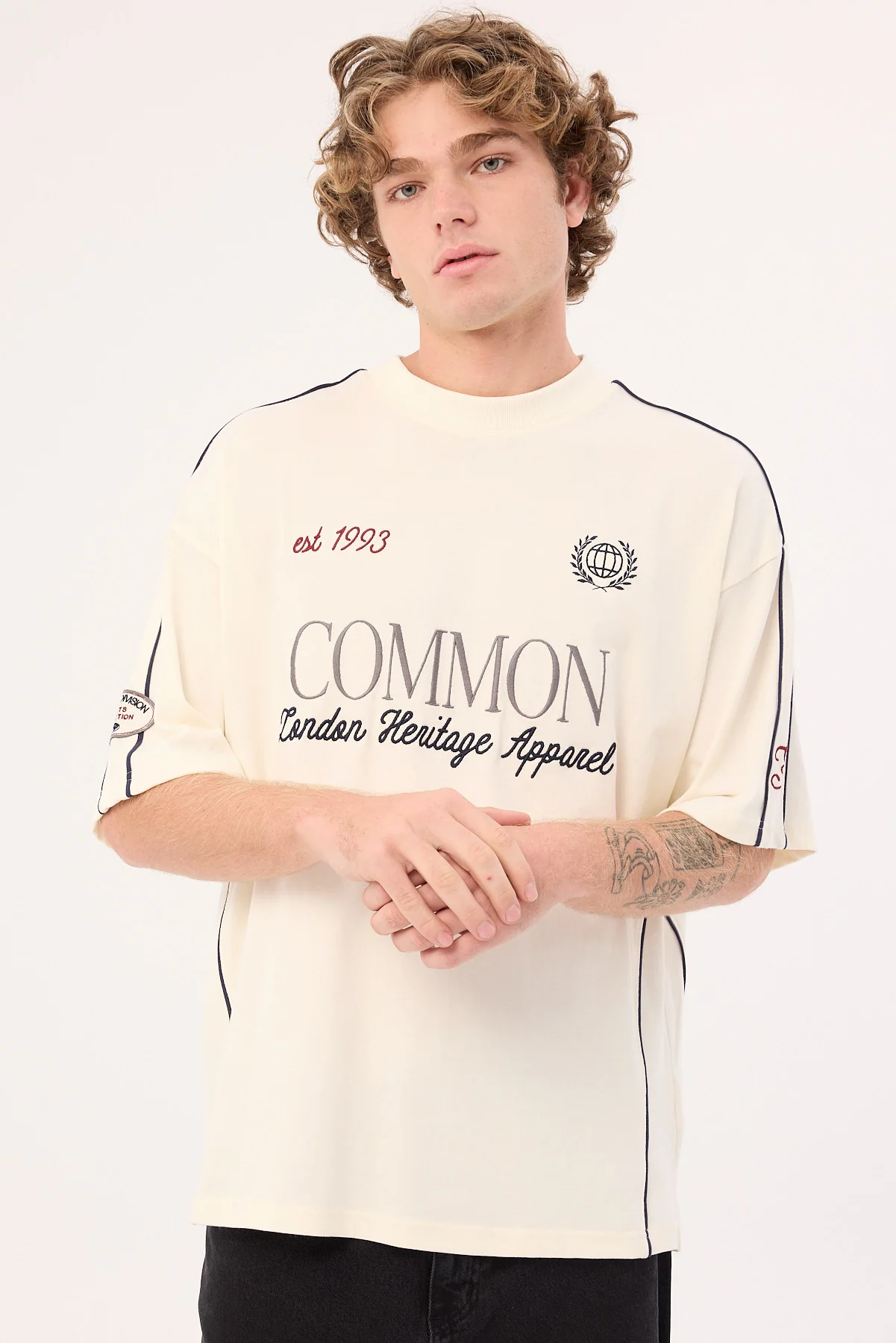 Common Need Doubles Heavyweight Easy Tee Ecru - Image 3