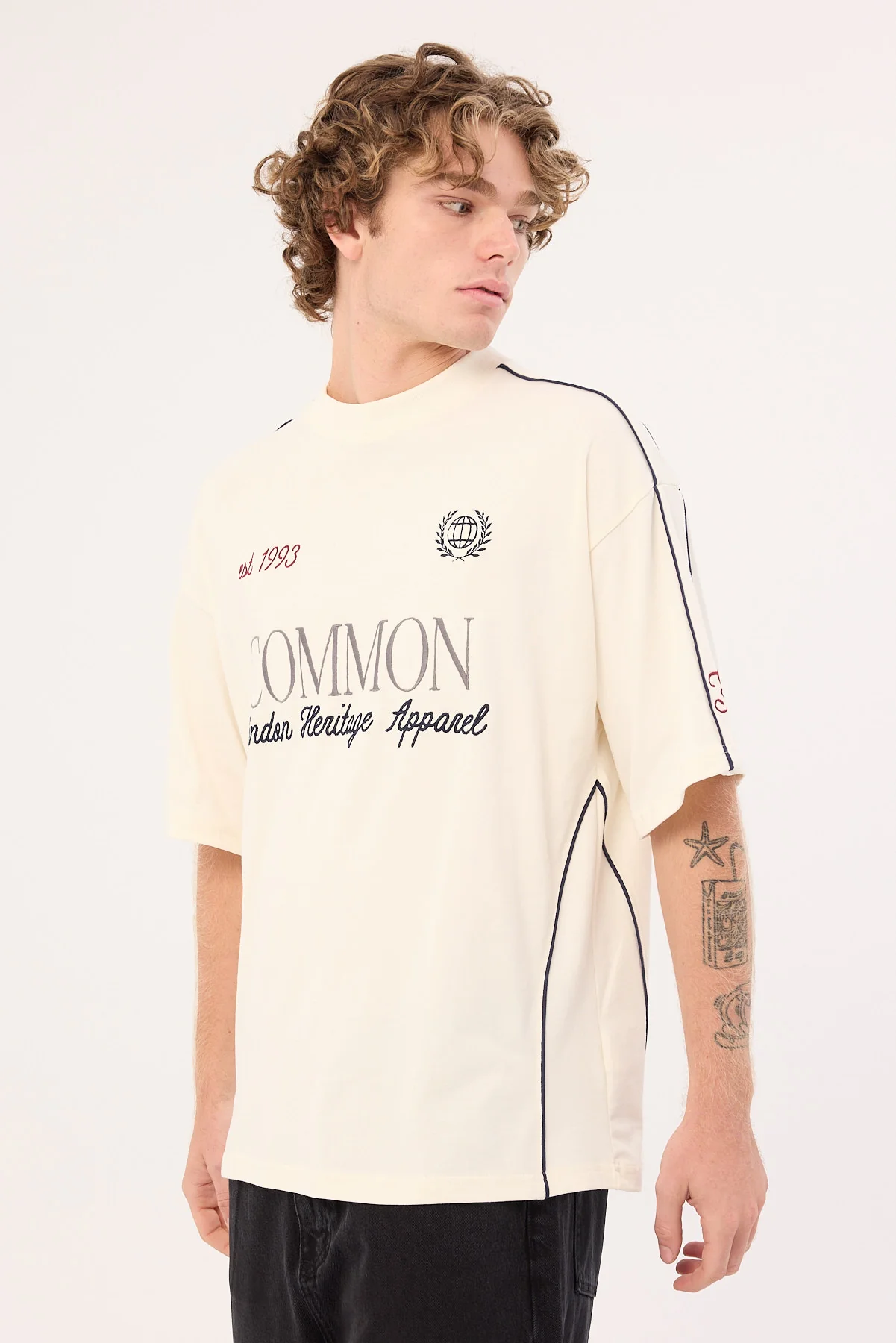 Common Need Doubles Heavyweight Easy Tee Ecru - Image 4