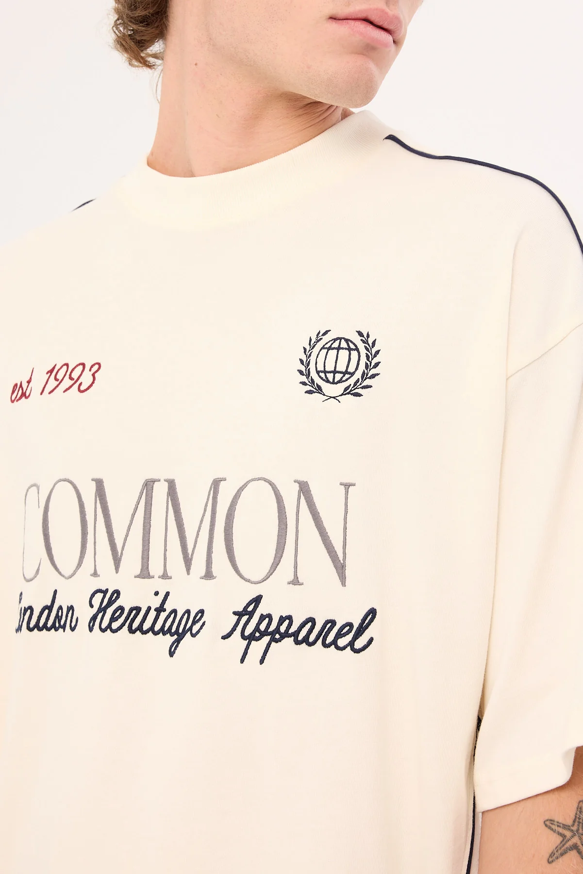 Common Need Doubles Heavyweight Easy Tee Ecru - Image 5