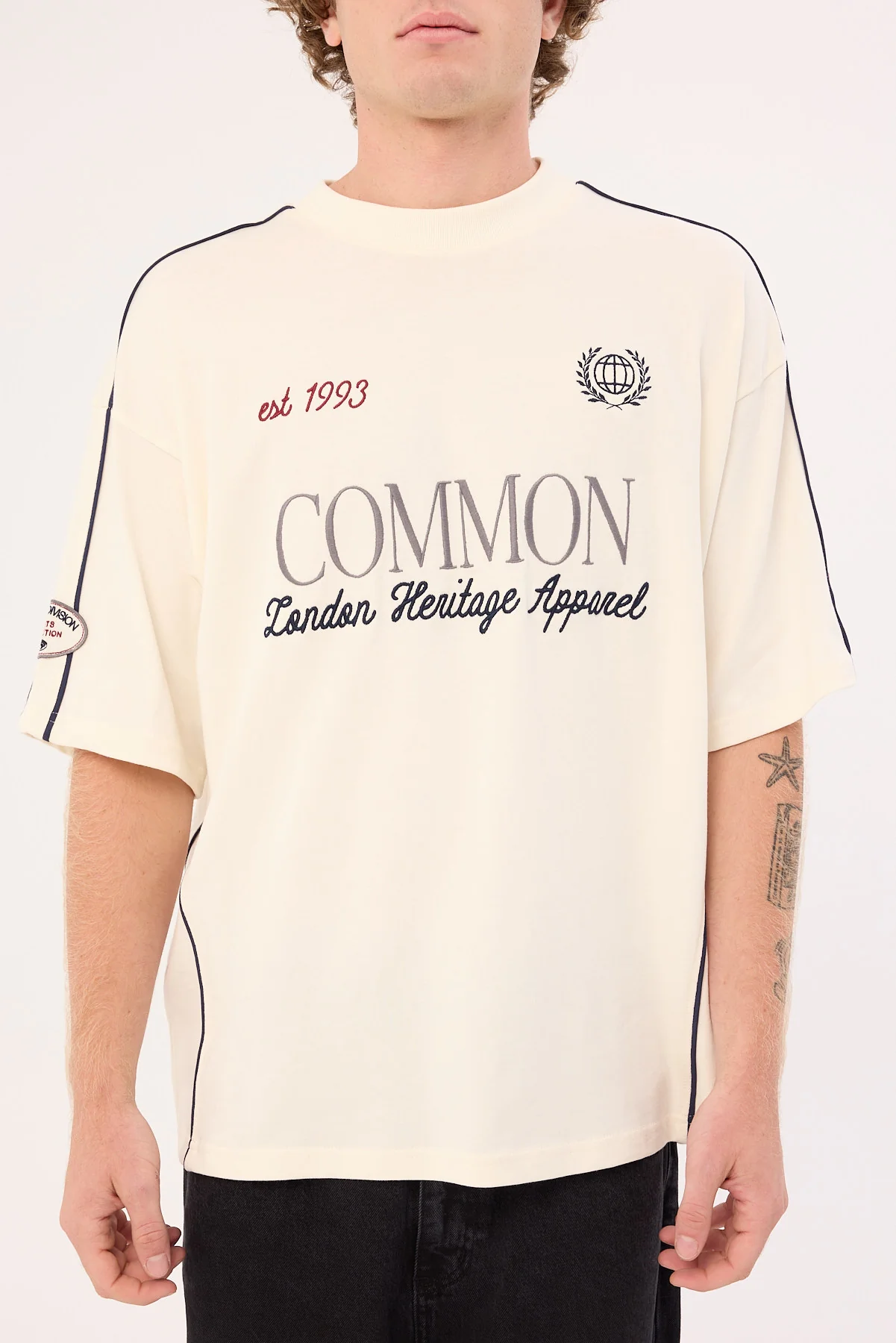Common Need Doubles Heavyweight Easy Tee Ecru - Image 9
