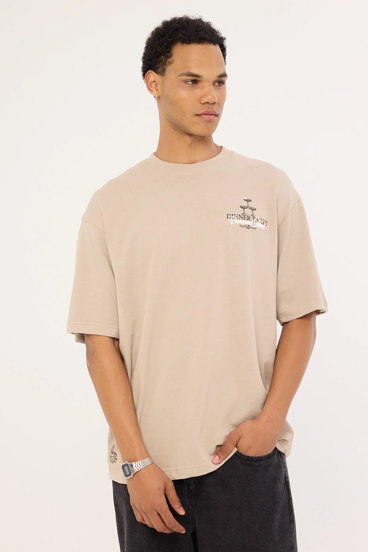Common Need Etiquette Heavyweight Boxy Tee Granite - Image 3