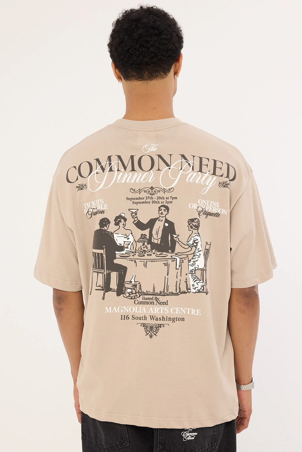 Common Need Etiquette Heavyweight Boxy Tee Granite - Image 7