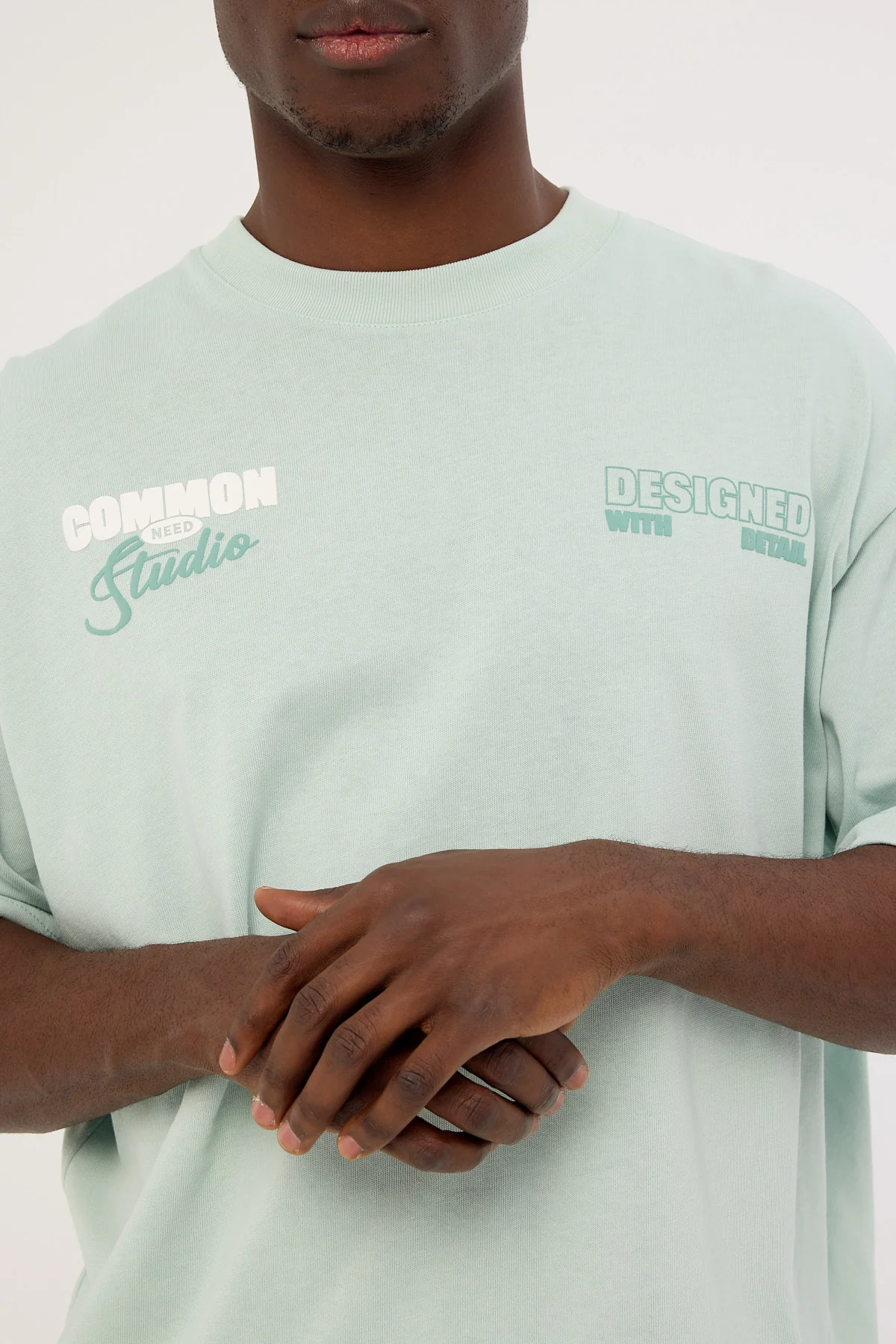 Common Need Gallery Heavyweight Boxy Tee Mint - Image 4