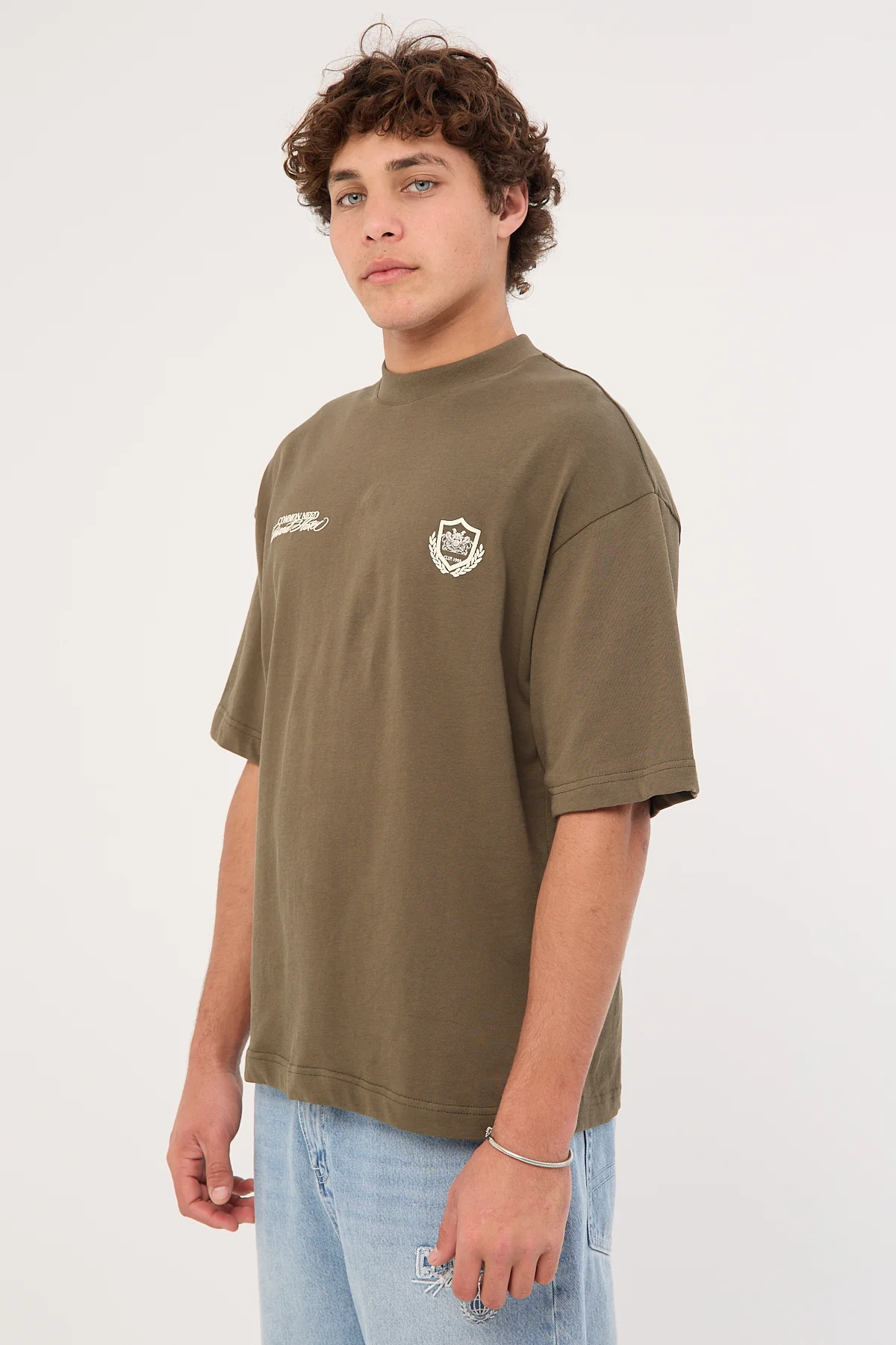 Common Need Hotel Heavyweight Easy Tee Deep Olive - Image 4