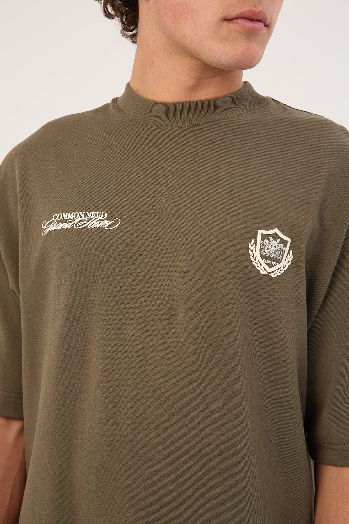 Common Need Hotel Heavyweight Easy Tee Deep Olive - Image 8