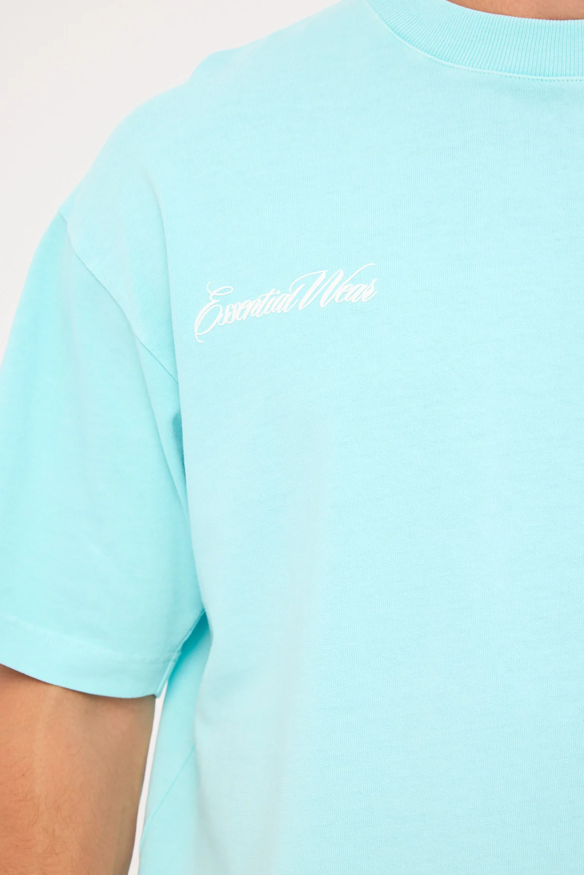 Common Need Layover Heavyweight Easy Tee Aqua - Image 7