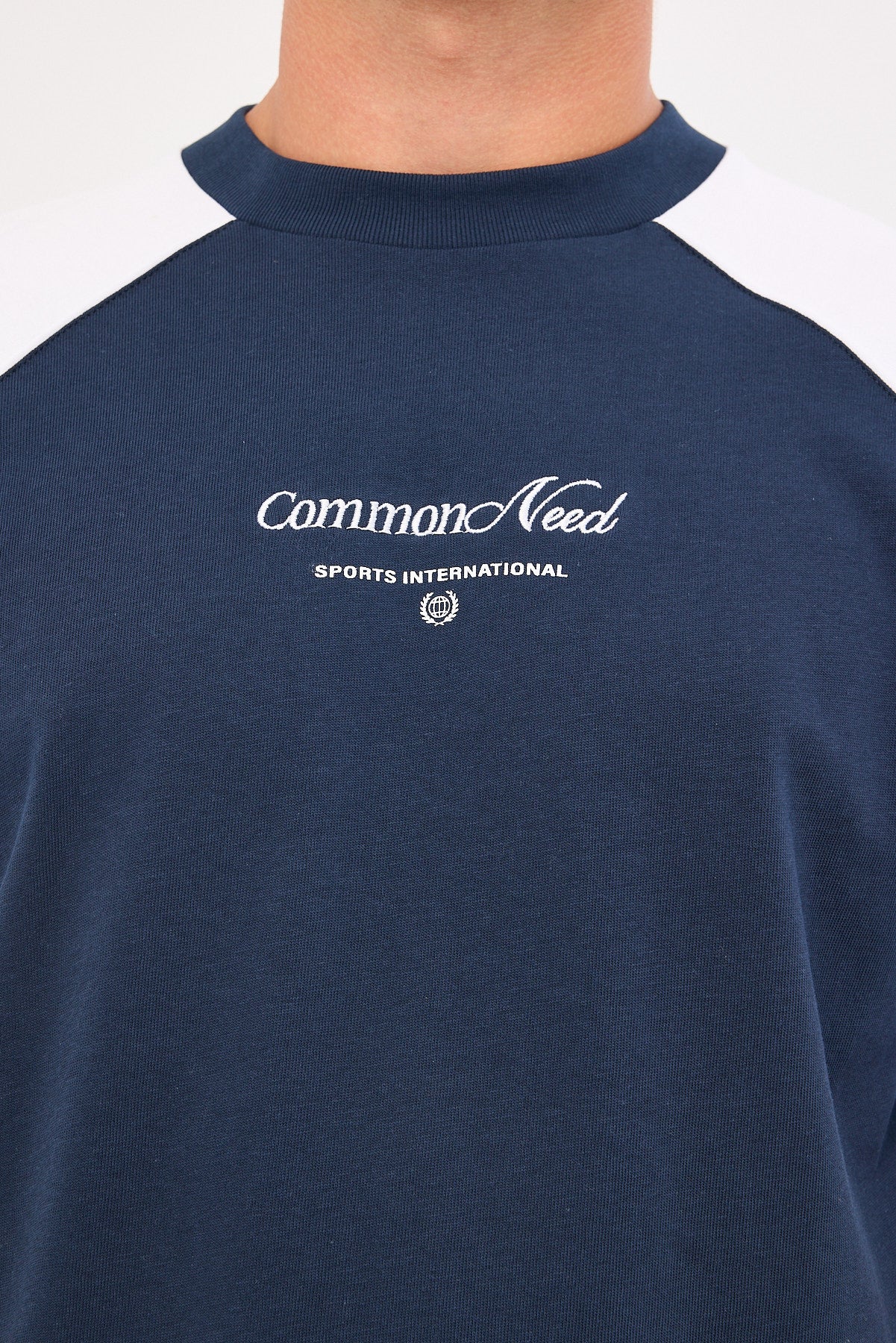 Common Need Pledge Raglan Heavyweight Easy Tee Navy - Image 7