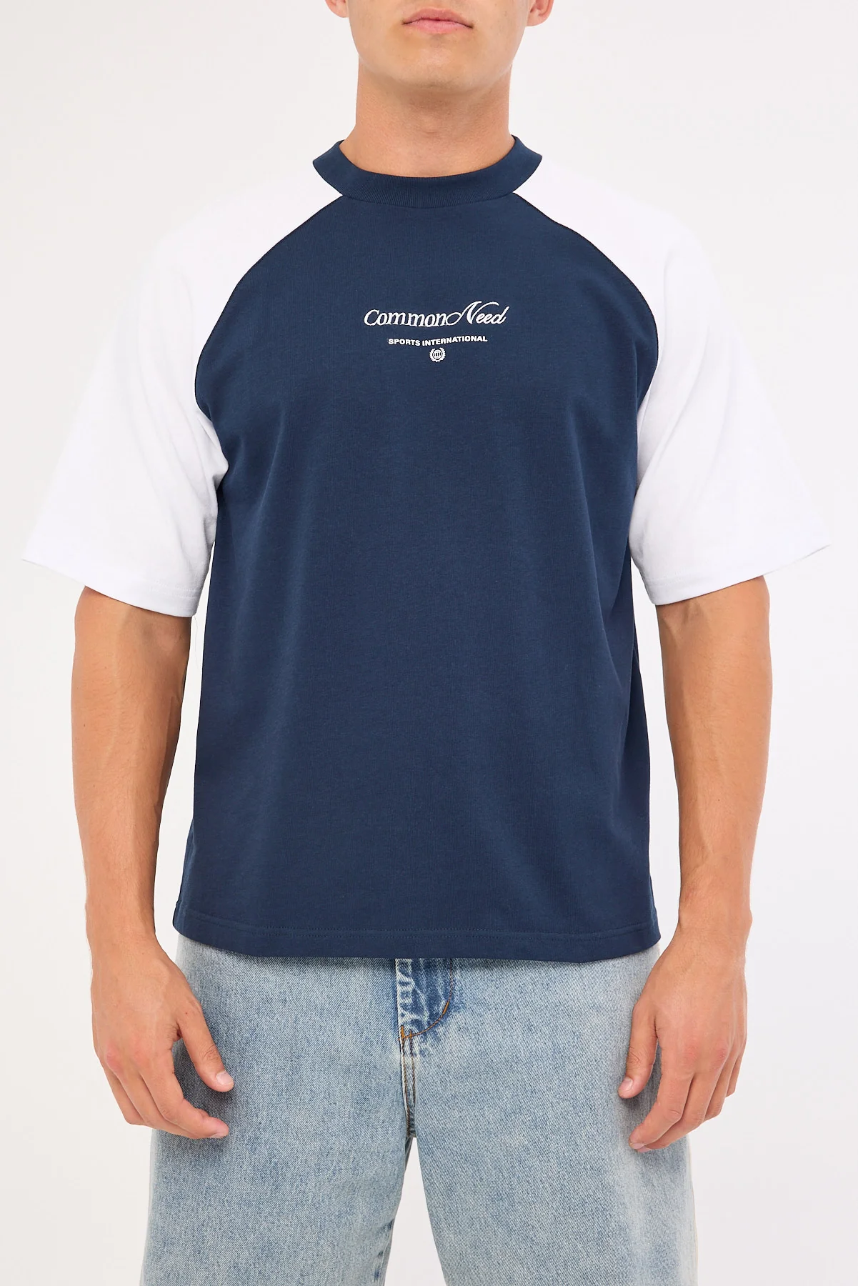 Common Need Pledge Raglan Heavyweight Easy Tee Navy - Image 8