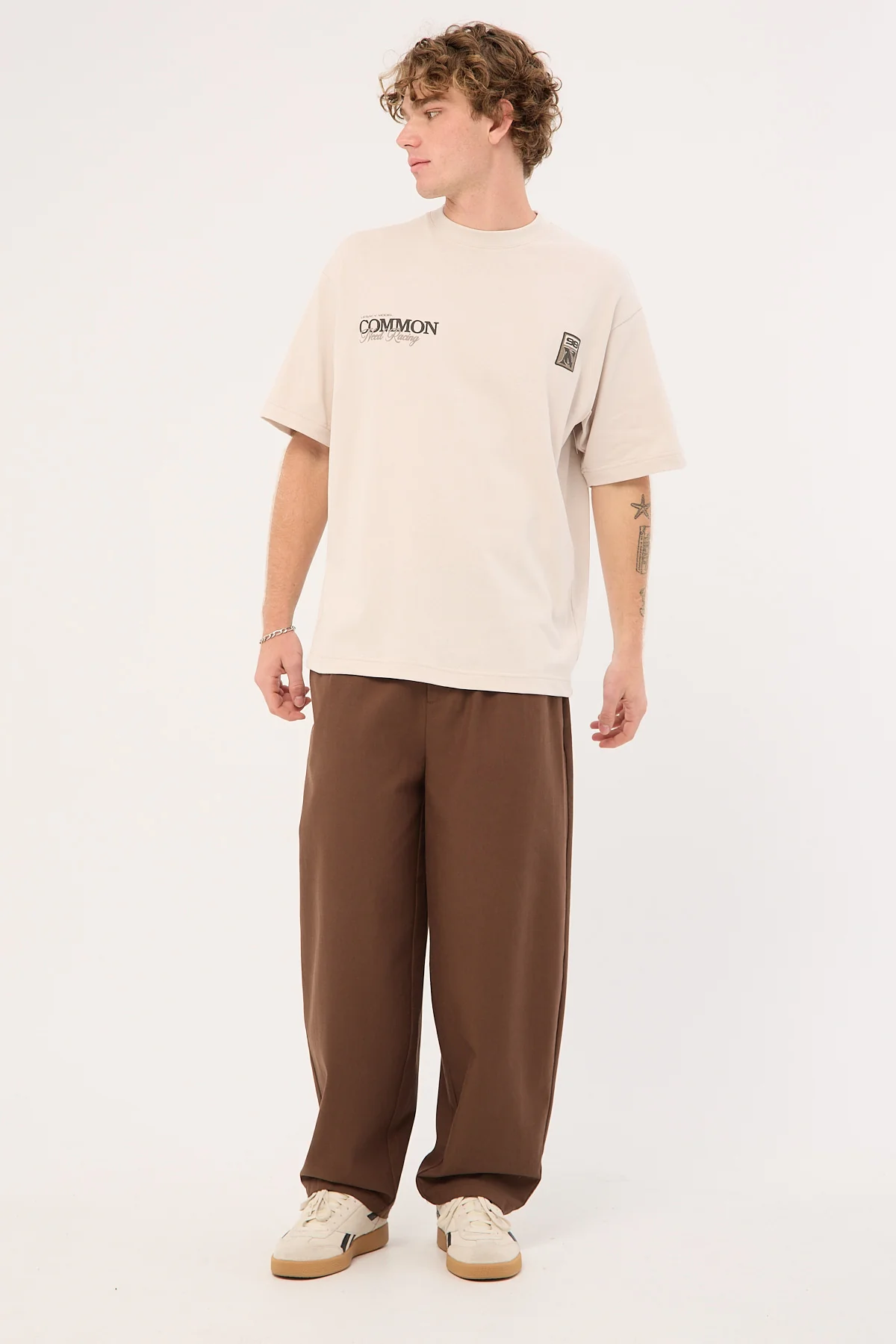 Common Need Roller Heavyweight Boxy Tee Salt White - Image 3