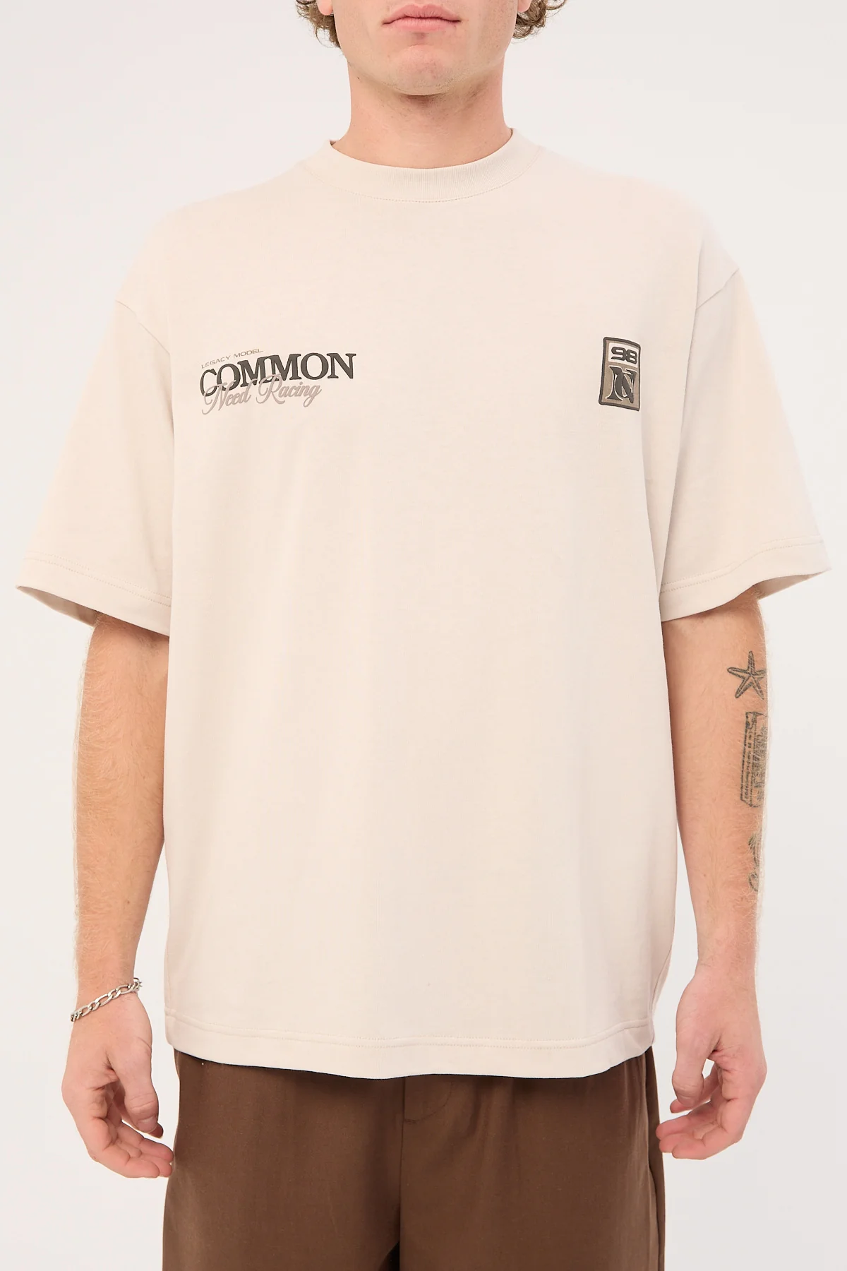 Common Need Roller Heavyweight Boxy Tee Salt White - Image 9