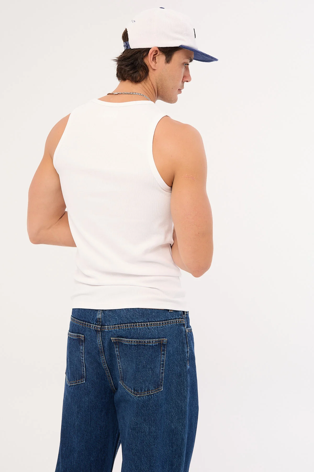 Common Need Scoop Neck Singlet Tank White - Image 6