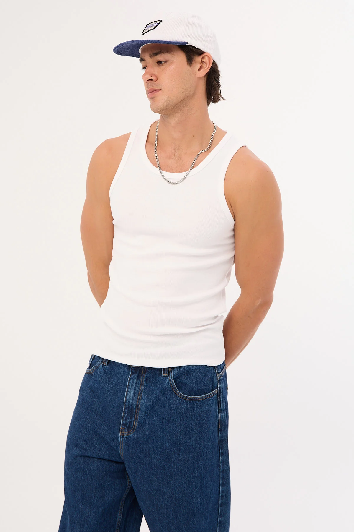 Common Need Scoop Neck Singlet Tank White - Image 7