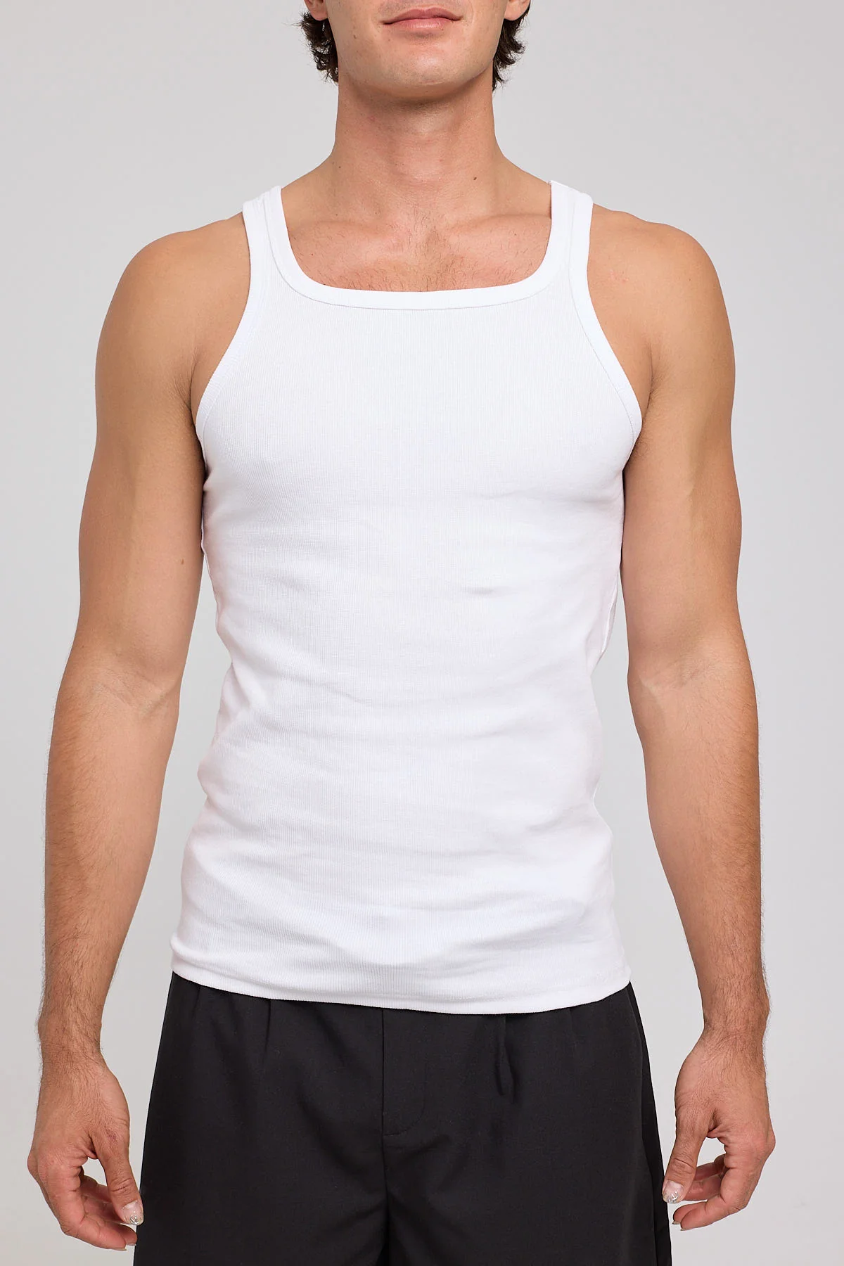 Common Need Square Neck Singlet Tank White - Image 7