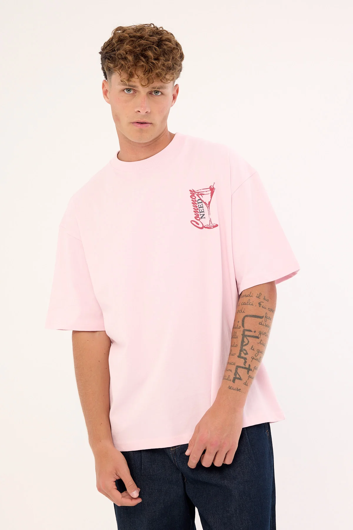 Common Need Stirred Heavyweight Easy Tee Floss Pink - Image 3