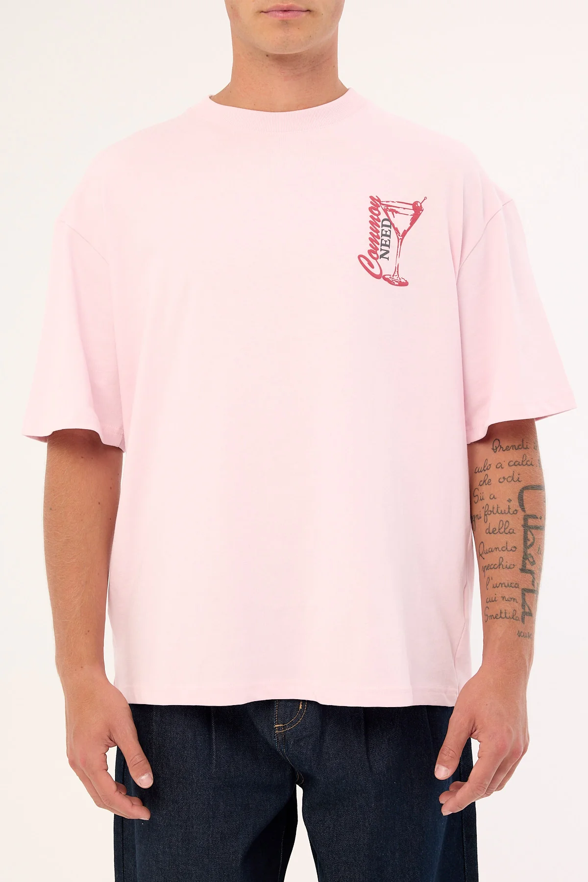 Common Need Stirred Heavyweight Easy Tee Floss Pink - Image 8