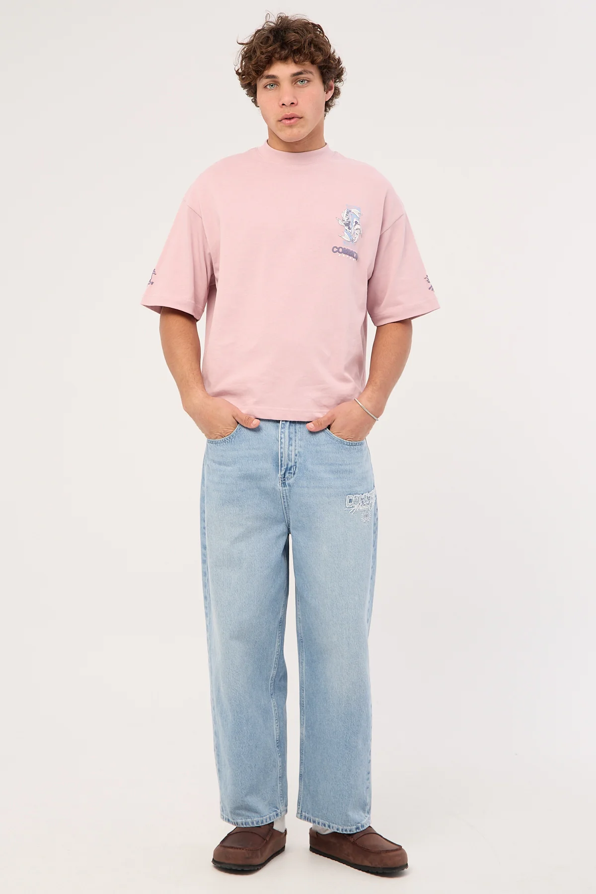 Common Need Sumi Cropped Heavyweight Easy Tee Purple Haze - Image 3