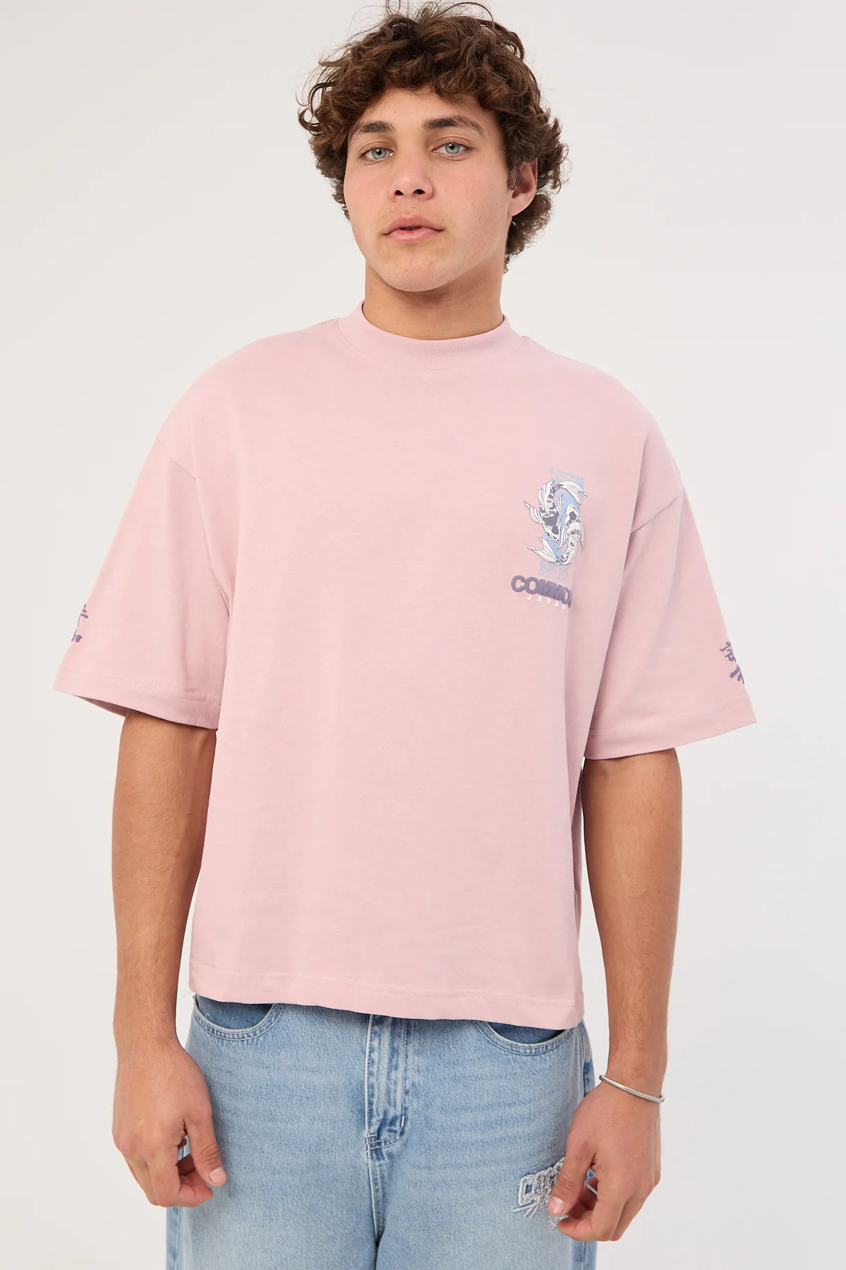 Common Need Sumi Cropped Heavyweight Easy Tee Purple Haze - Image 4