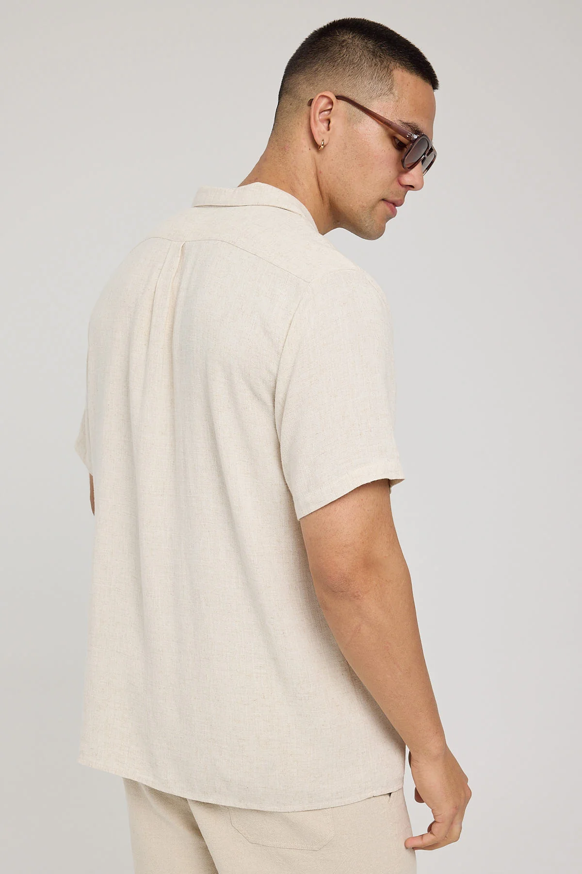 Common Need Truth Resort Collar Shirt Oatmeal - Image 4