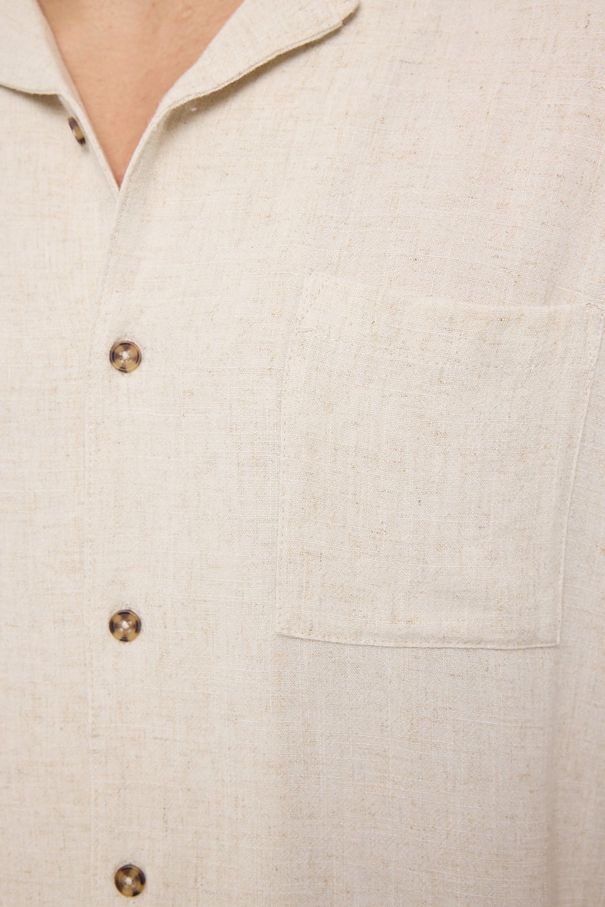 Common Need Truth Resort Collar Shirt Oatmeal - Image 5
