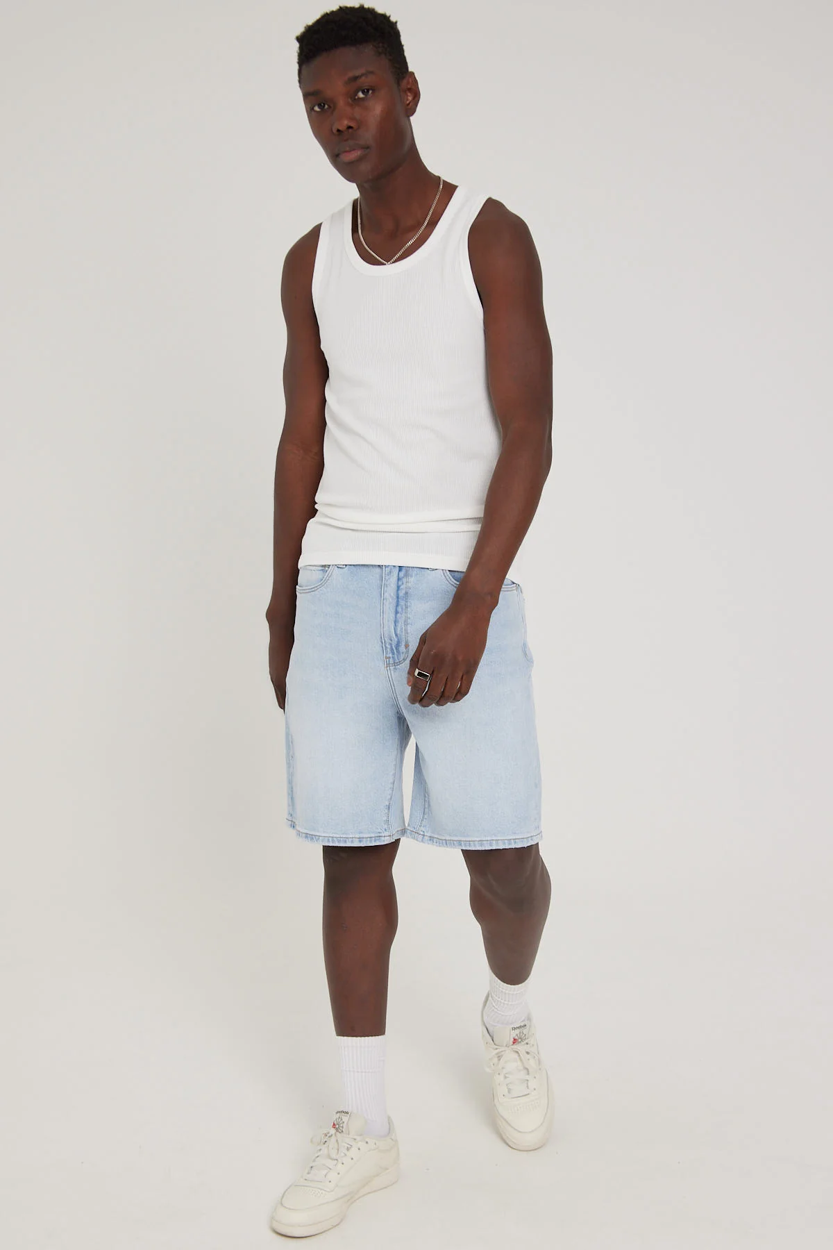 Common Need Waffle Singlet White - Image 4