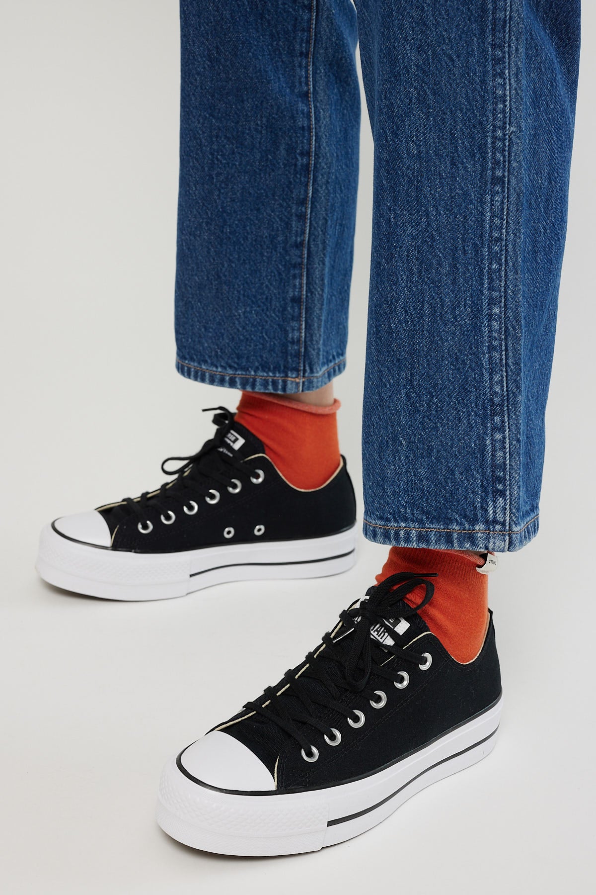 Converse Womens CT All Star Lift Ox Black - Image 7