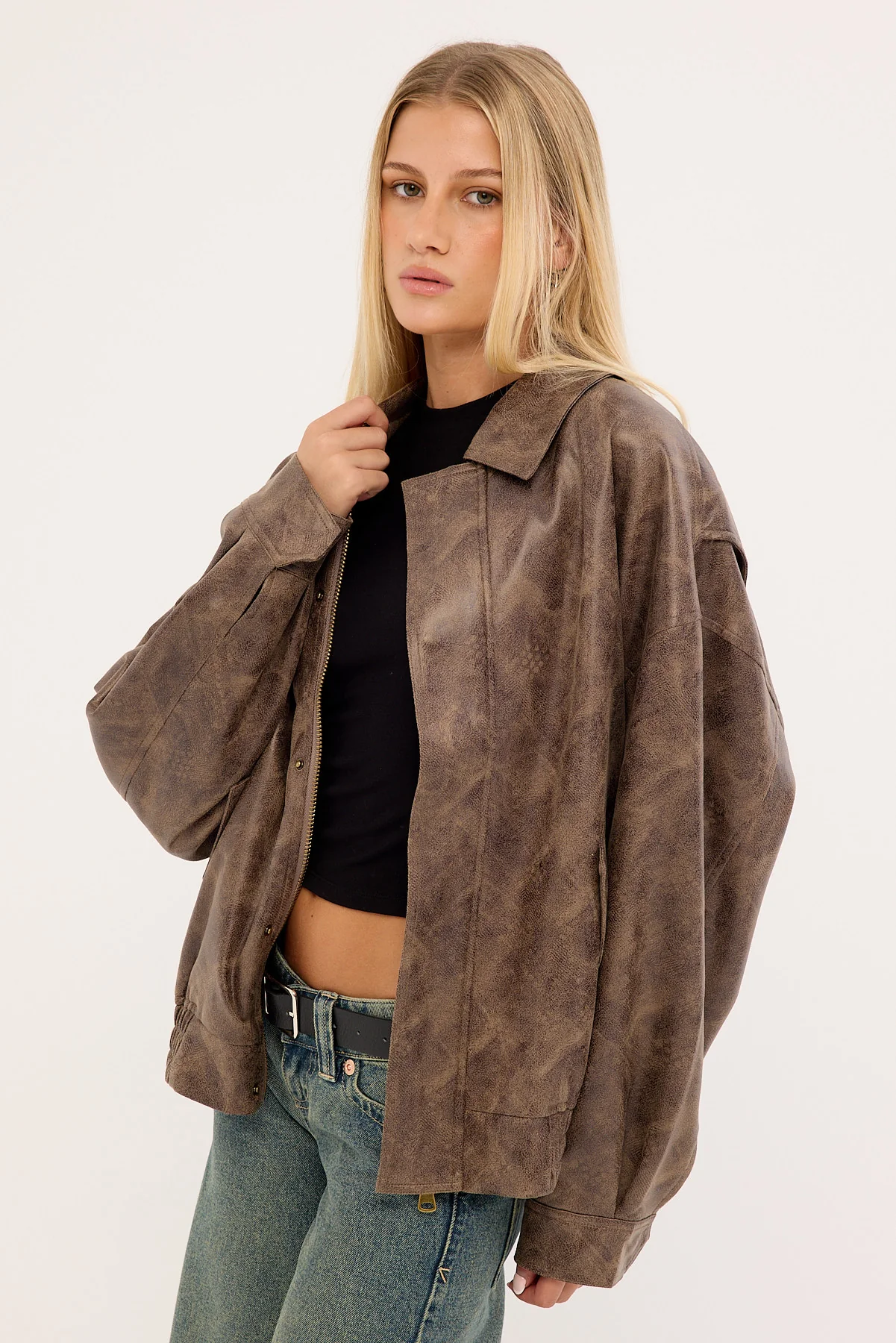 Lioness Kenny Bomber Brown Vintage - Image 3