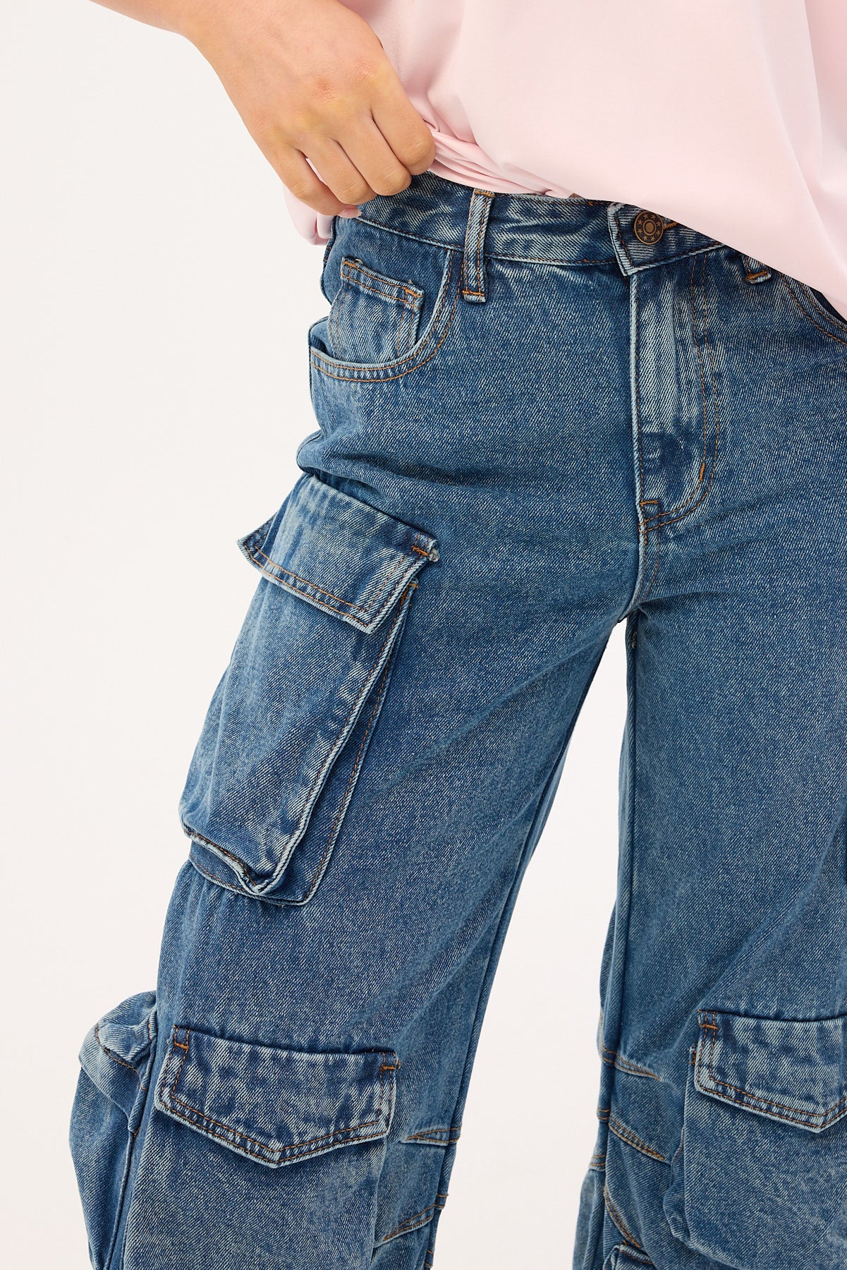 Lioness Smokeshow Jean Blue Denim - Image 7