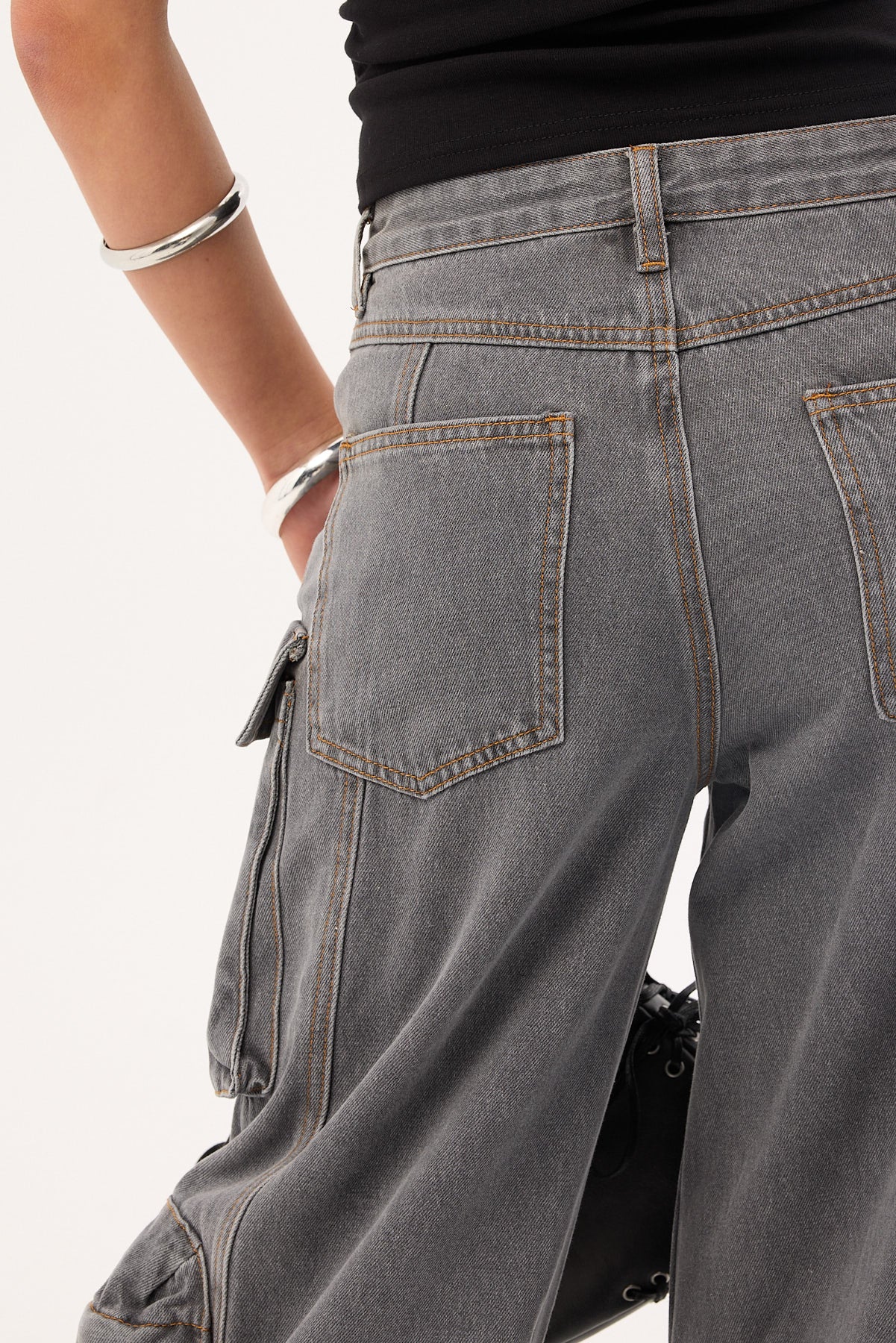 Lioness Smokeshow Jean Washed Grey - Image 6