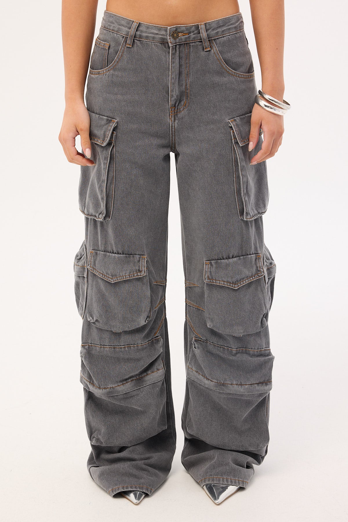 Lioness Smokeshow Jean Washed Grey - Image 8