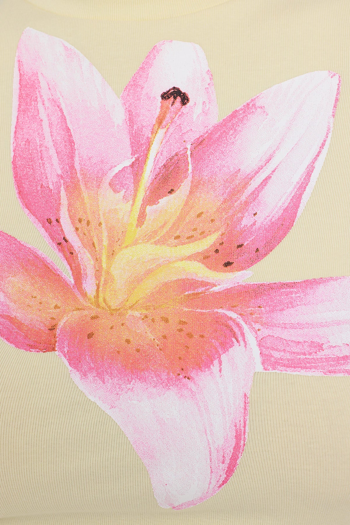 Luck & Trouble Rose Mallow Flower Tee Yellow - Image 6