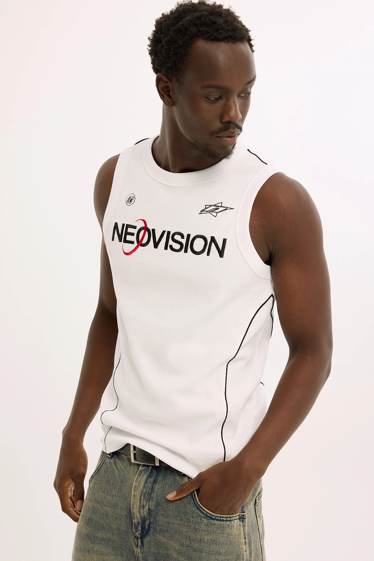 Neovision Atomic Bound High Neck Tank White - Image 6