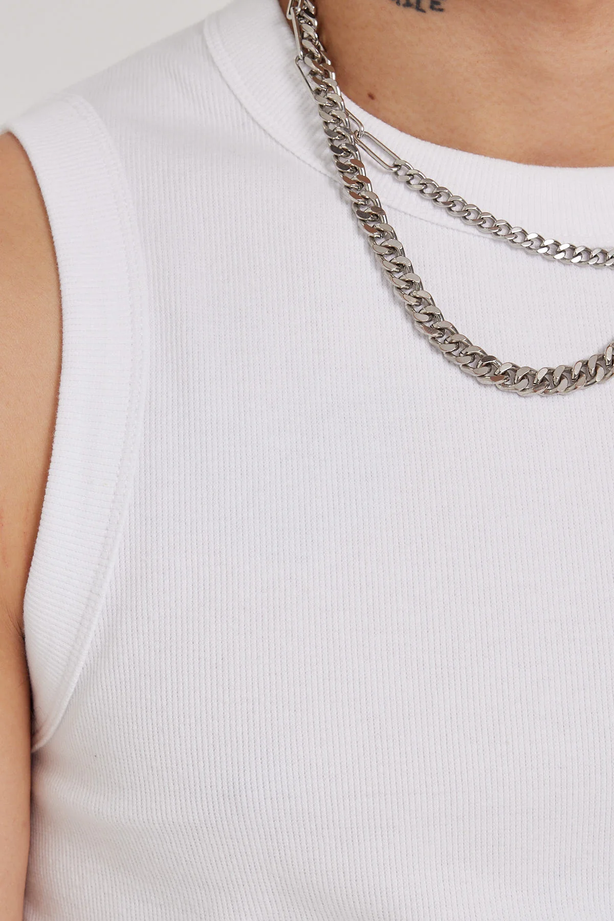 Neovision Bound High Neck Tank White - Image 8