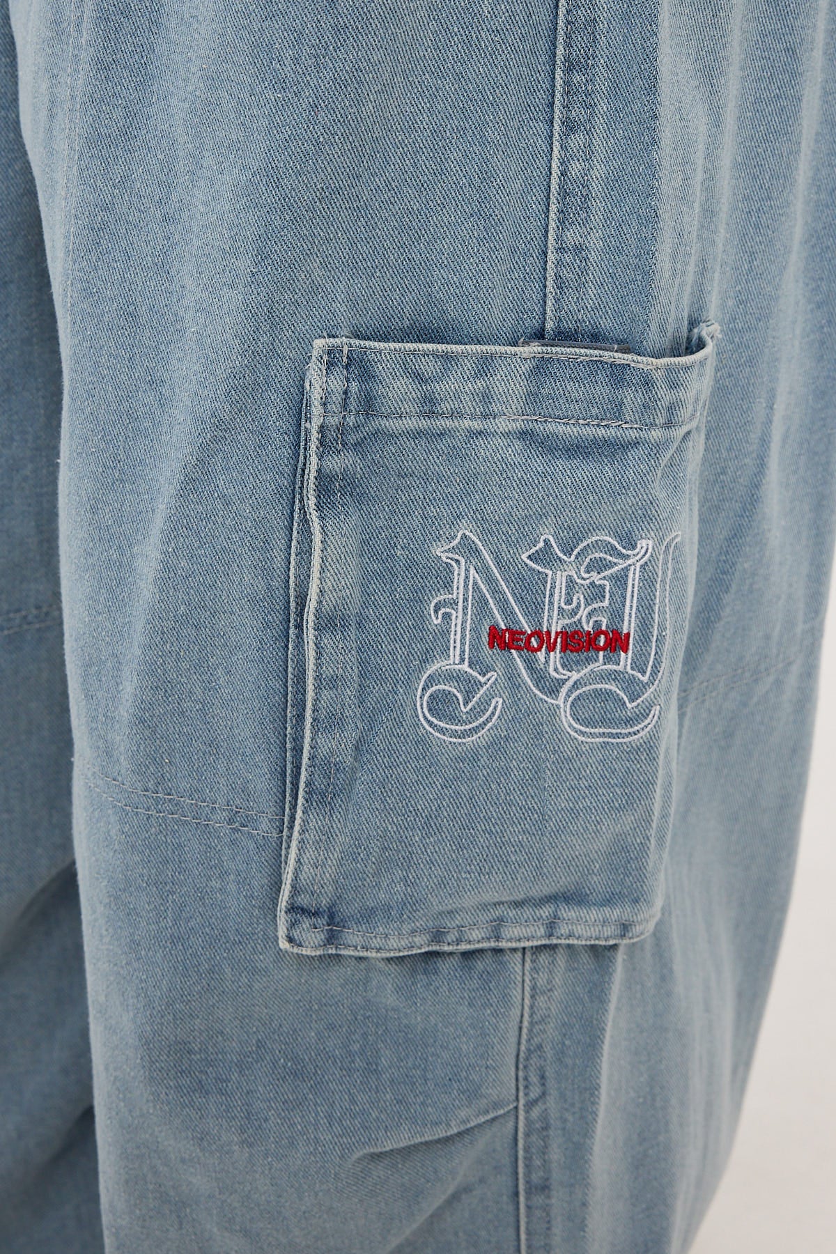 Neovision Shadow Realm Wide Leg Pant Light Blue Denim - Image 6