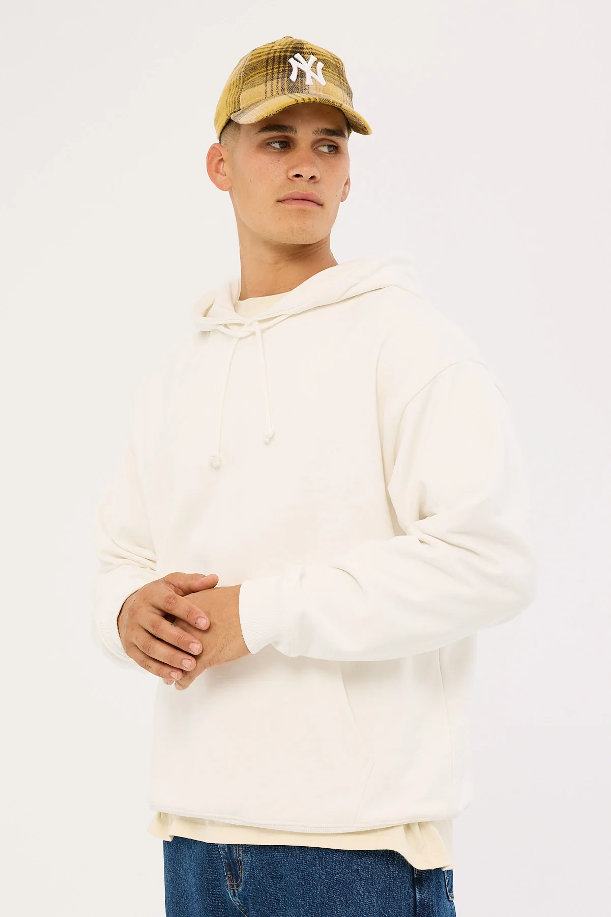 Open Archive Boxy Hoodie Off White - Image 4