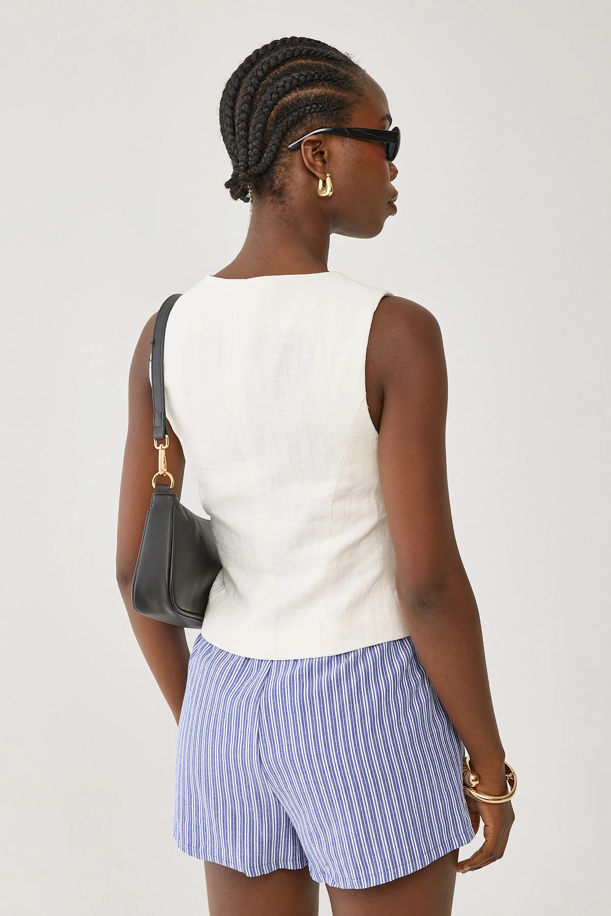 Perfect Stranger Menorca Tie Up Vest Top White - Image 5