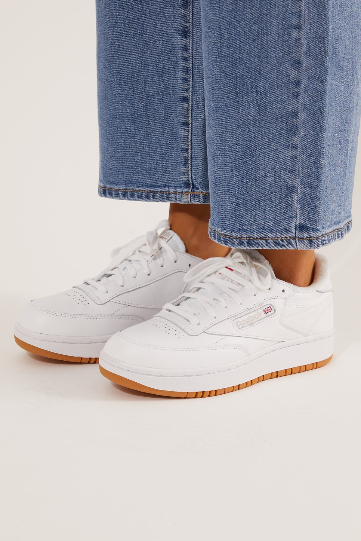 Reebok Club C Double White/Rubber Gum/White - Image 9